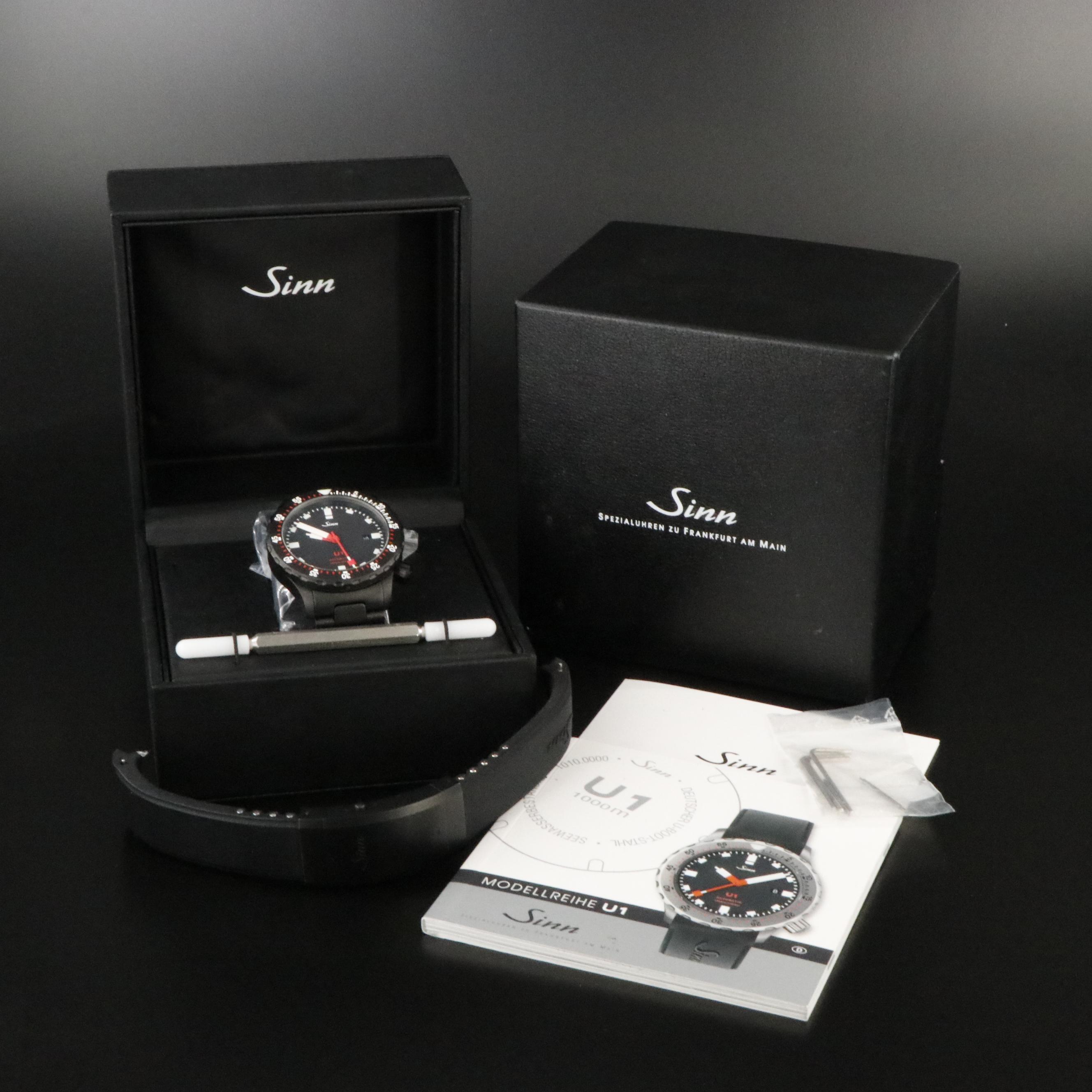 Sinn U1 100 Meters Black PVD German Submarine Steel Automatic Watch