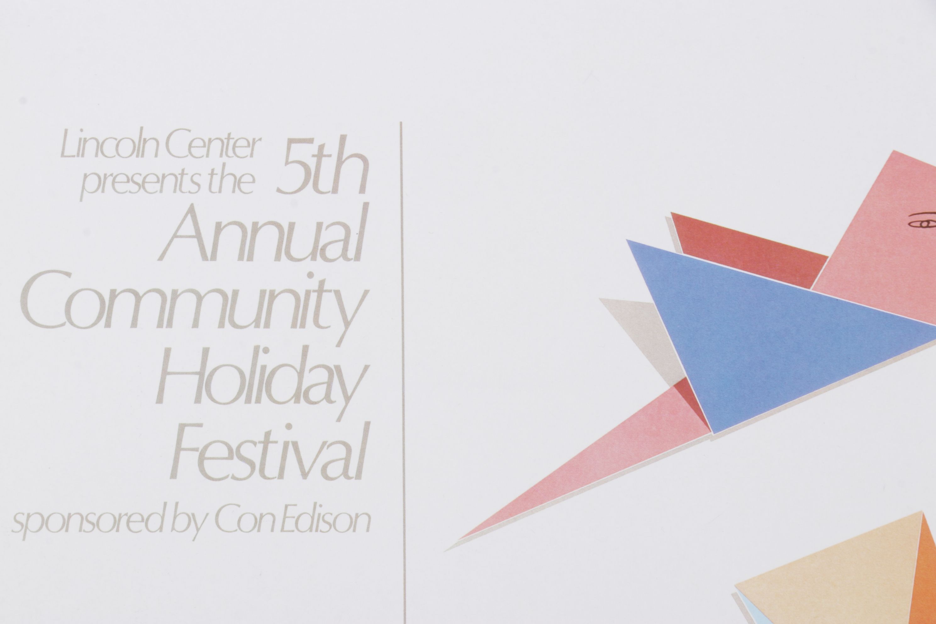 Offset Lithograph After Todd Mckie for the Lincoln Center's 5th Holiday Festival