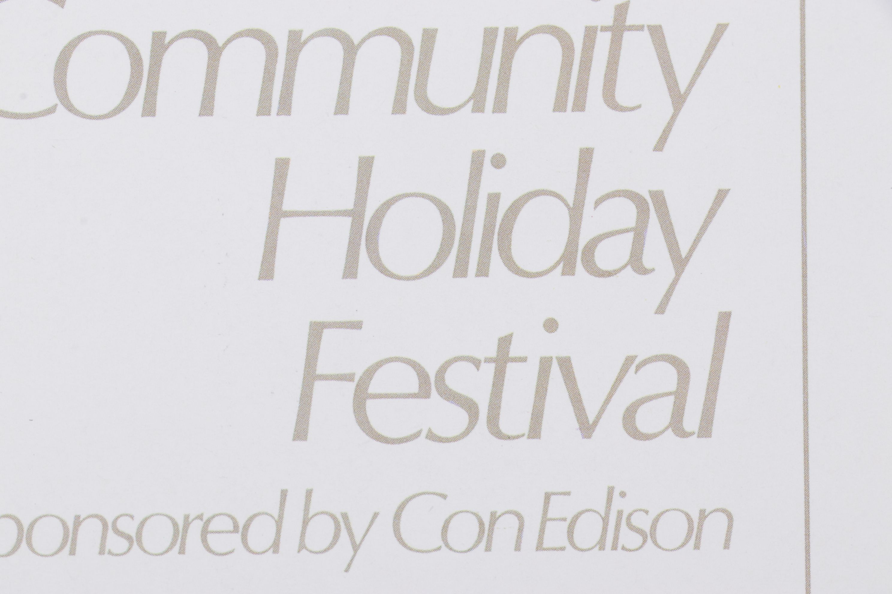 Offset Lithograph After Todd Mckie for the Lincoln Center's 5th Holiday Festival