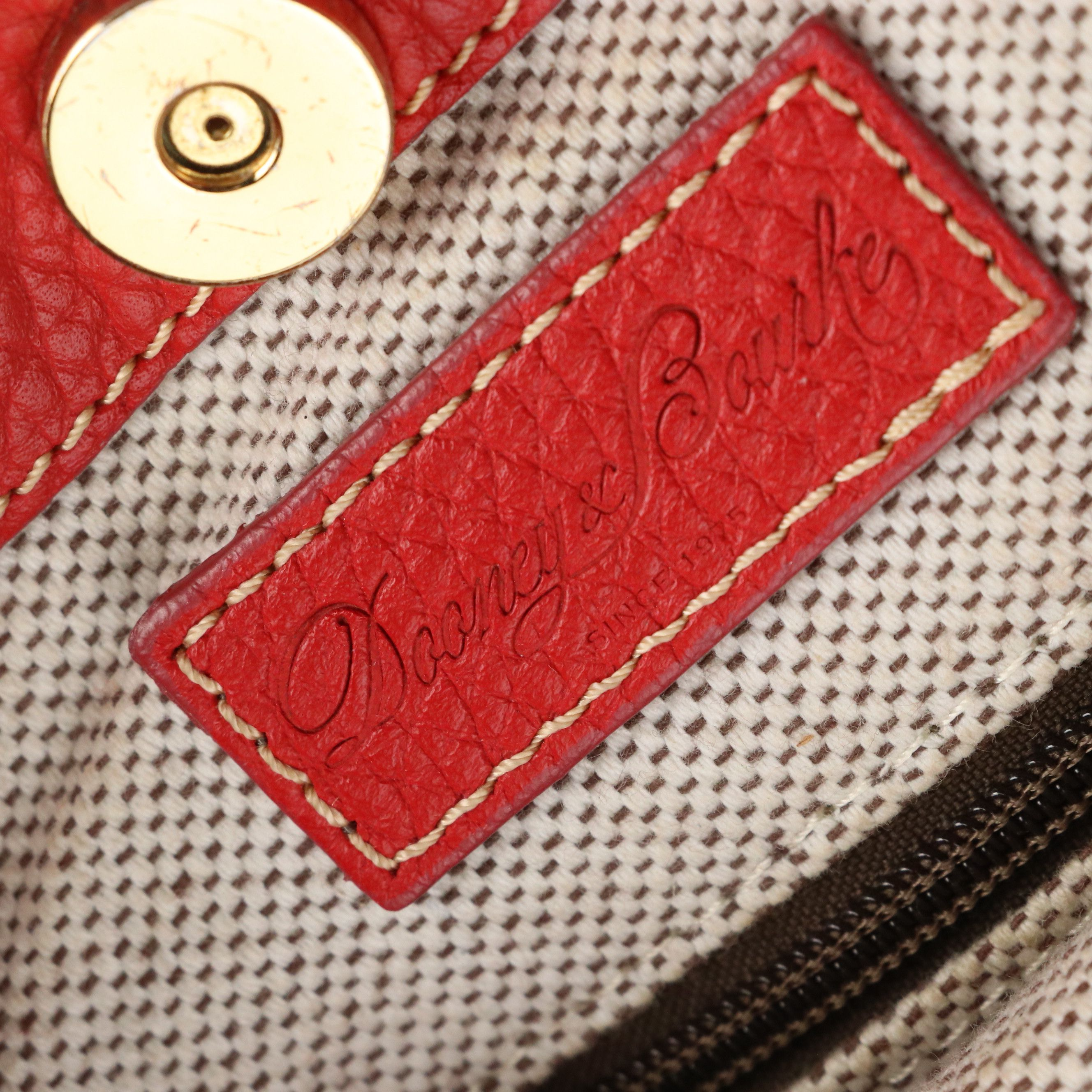 Dooney & Bourke Juliette Hobo Crossbody Bag in Red Pebbled Leather