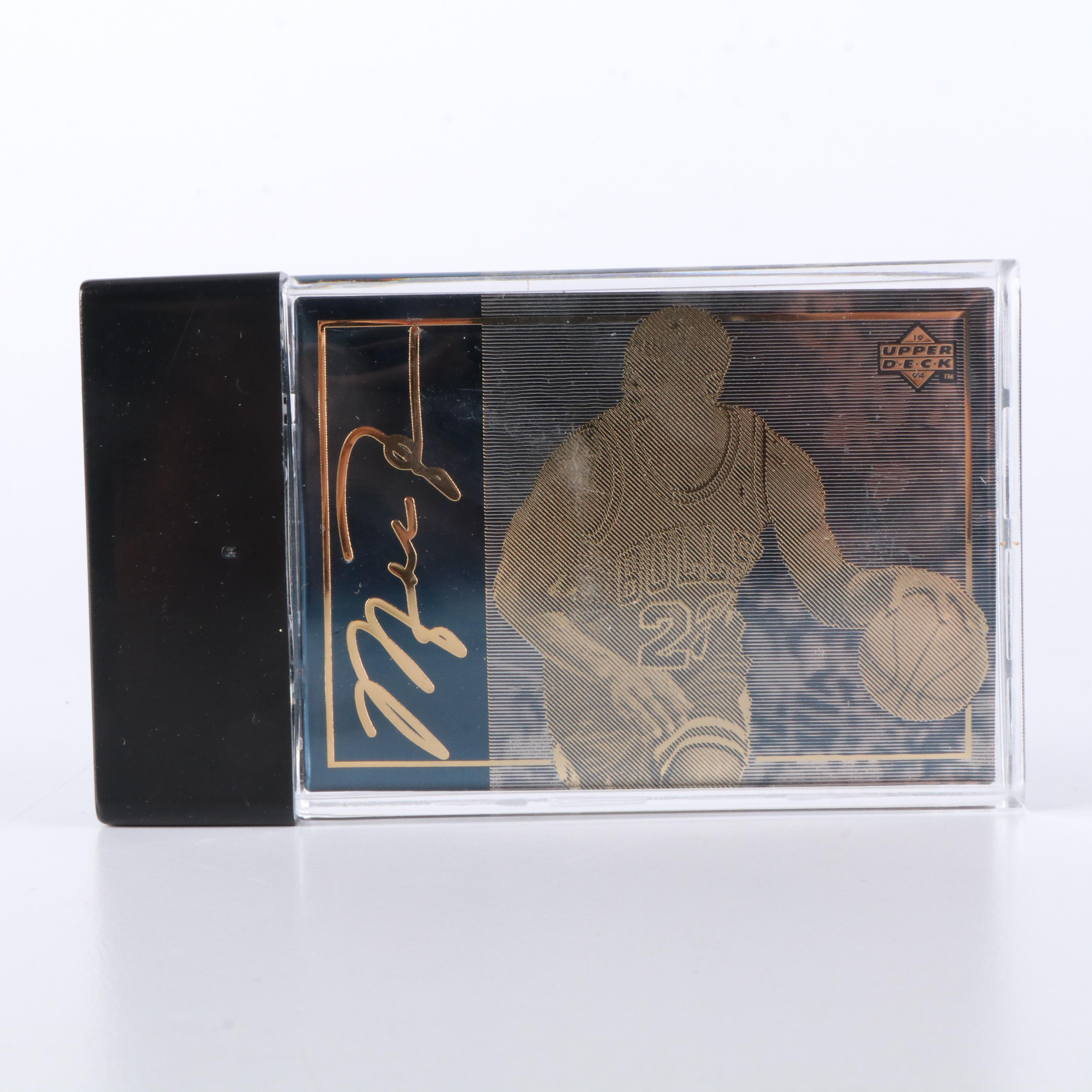 1994 Upper Deck 24K Gold Michael Jordan Limited Edition Basketball Card