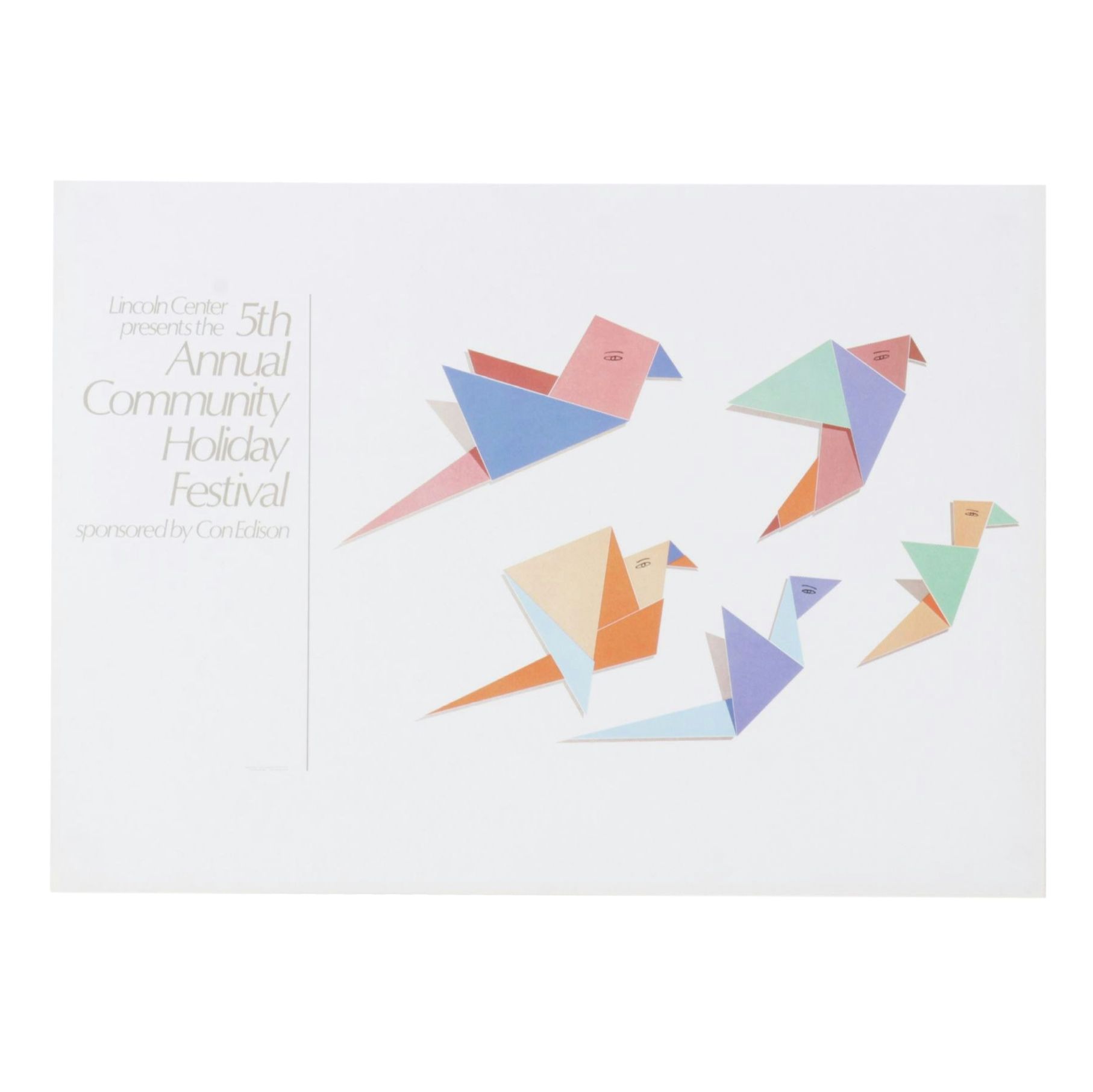 Offset Lithograph After Todd Mckie for the Lincoln Center's 5th Holiday Festival