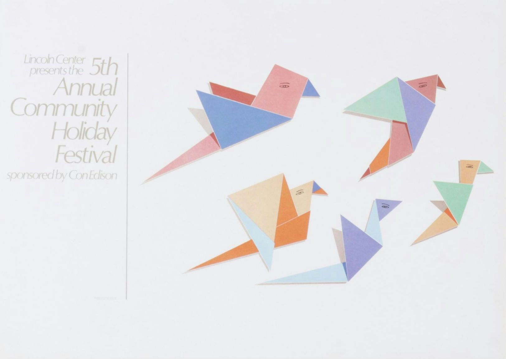 Offset Lithograph After Todd Mckie for the Lincoln Center's 5th Holiday Festival