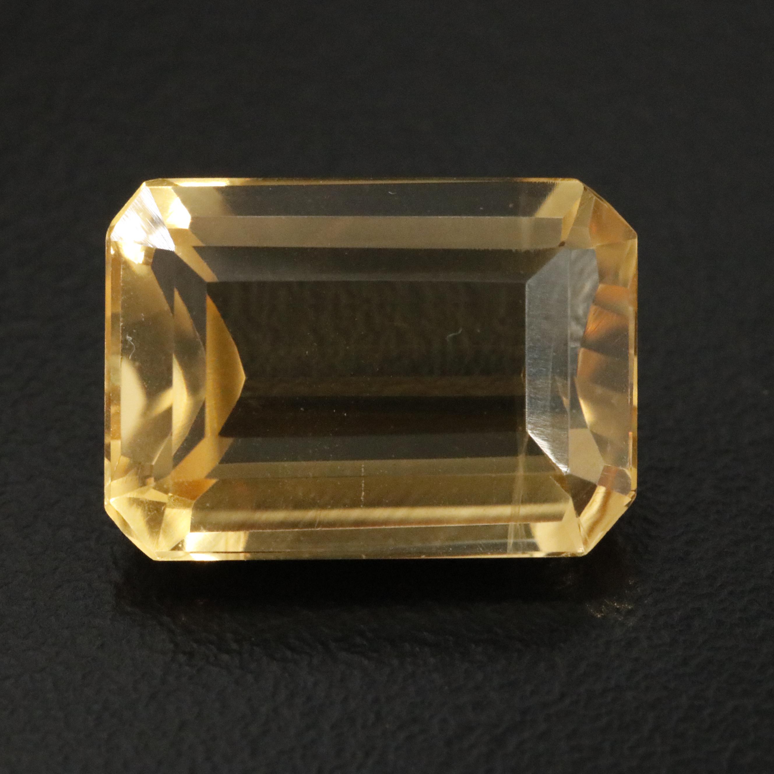 Loose 10.42 CT Citrine