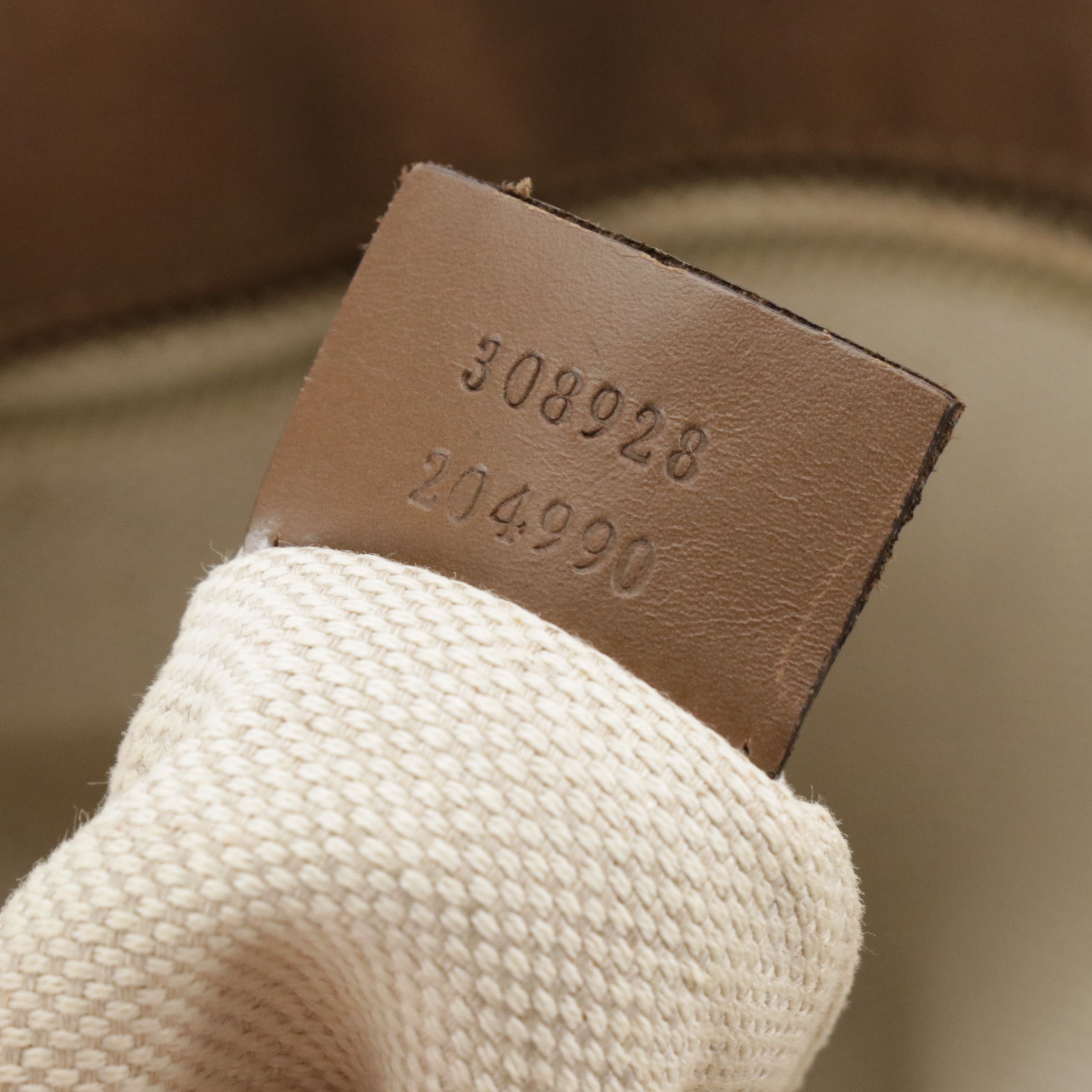 Gucci Soft Tote Bag in Orange GG Canvas and Brown Calfskin Leather Trim