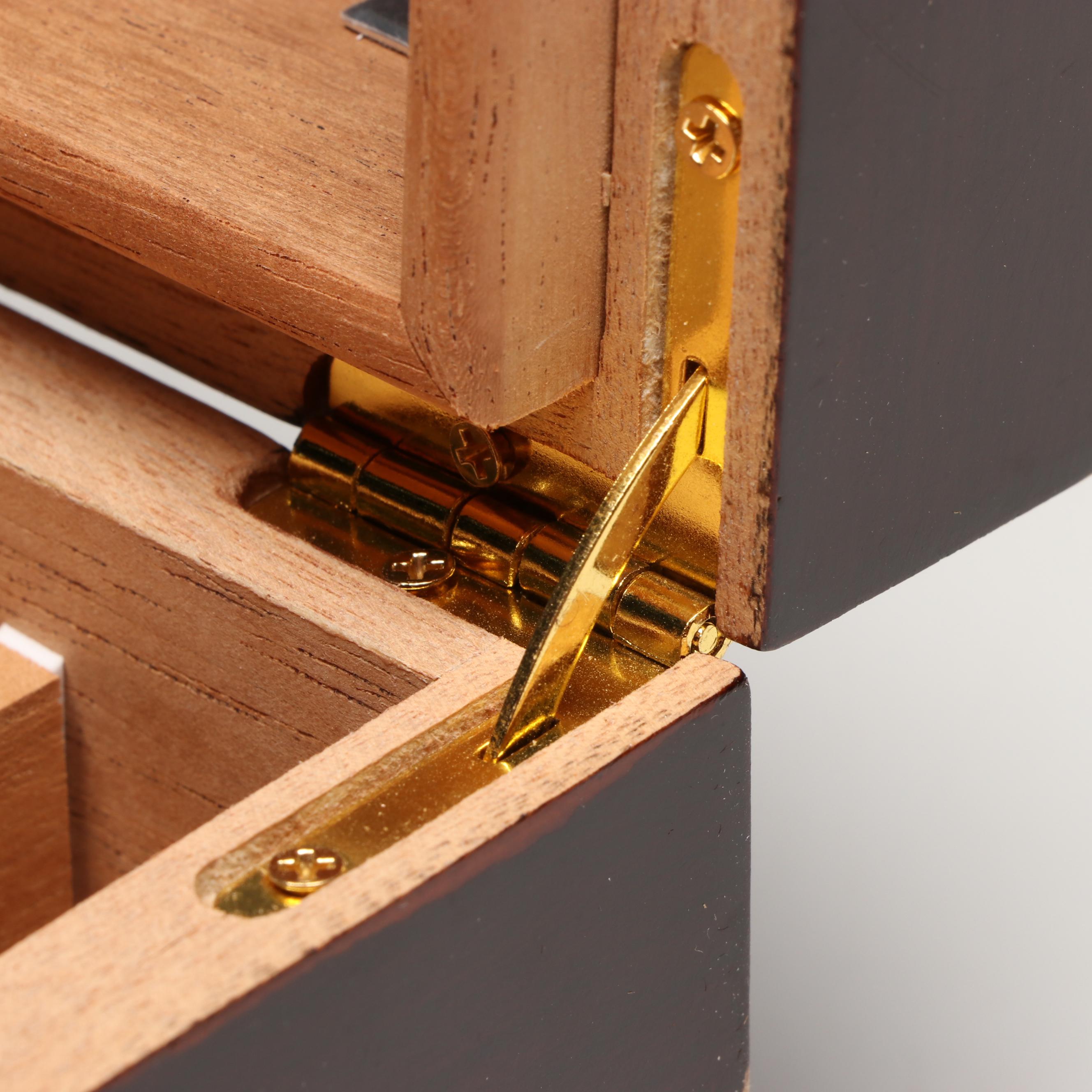 Quality Importers Humidor with Turkish and Other Carved Wood Boxes