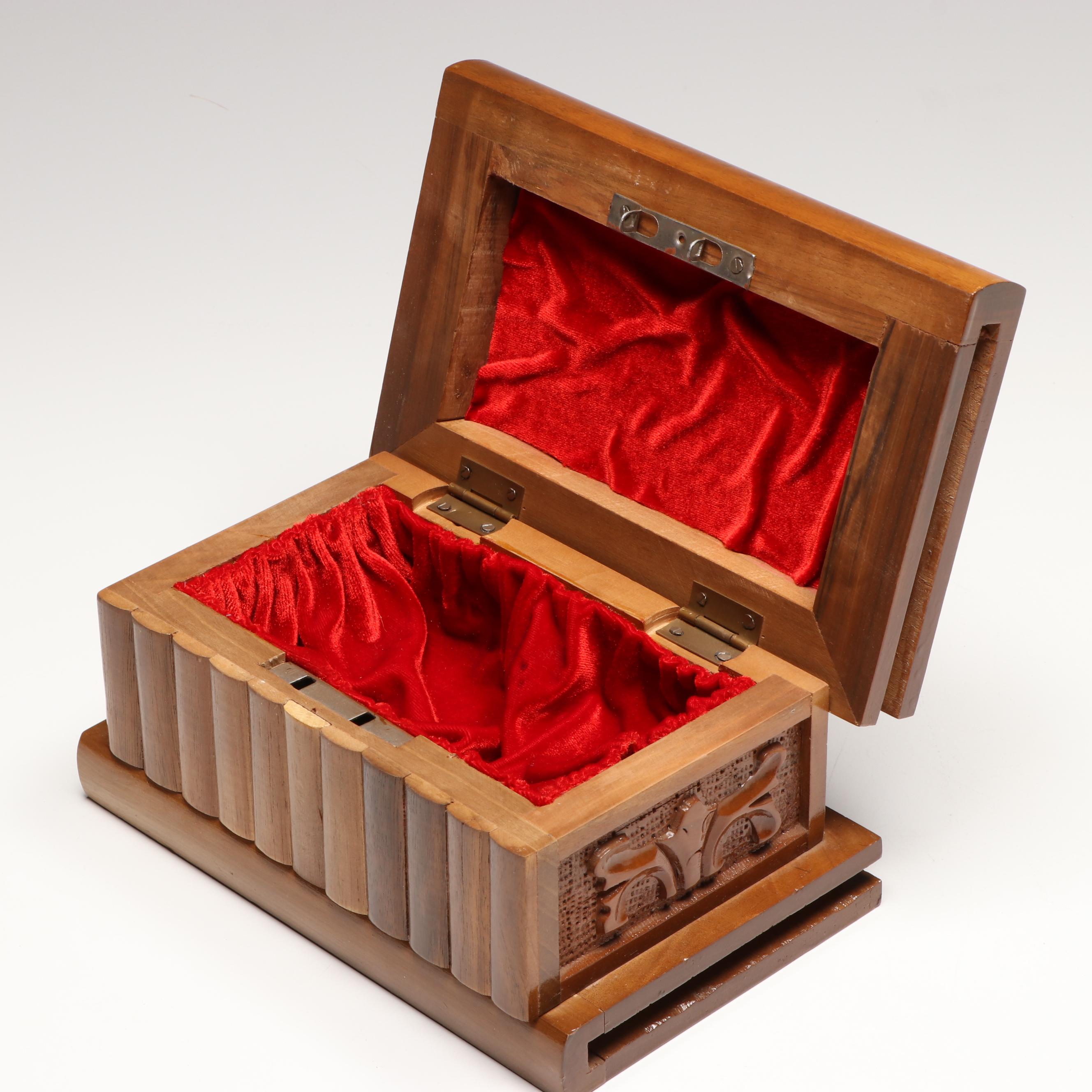 Quality Importers Humidor with Turkish and Other Carved Wood Boxes