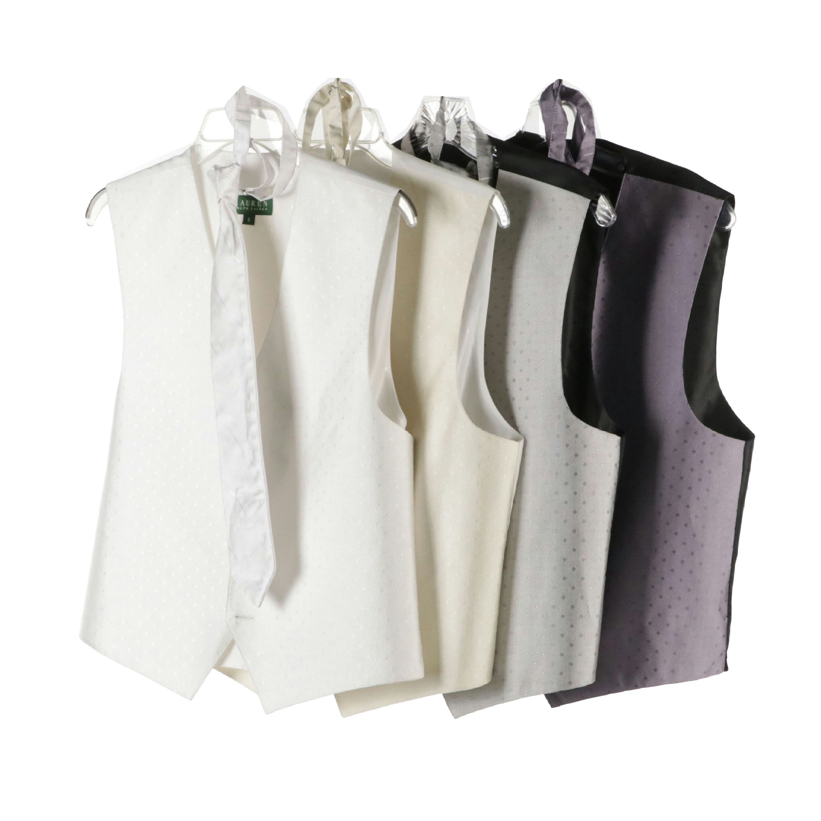 Men's Lauren Ralph Lauren Tuxedo Vests in Polyester with Neckwear Options
