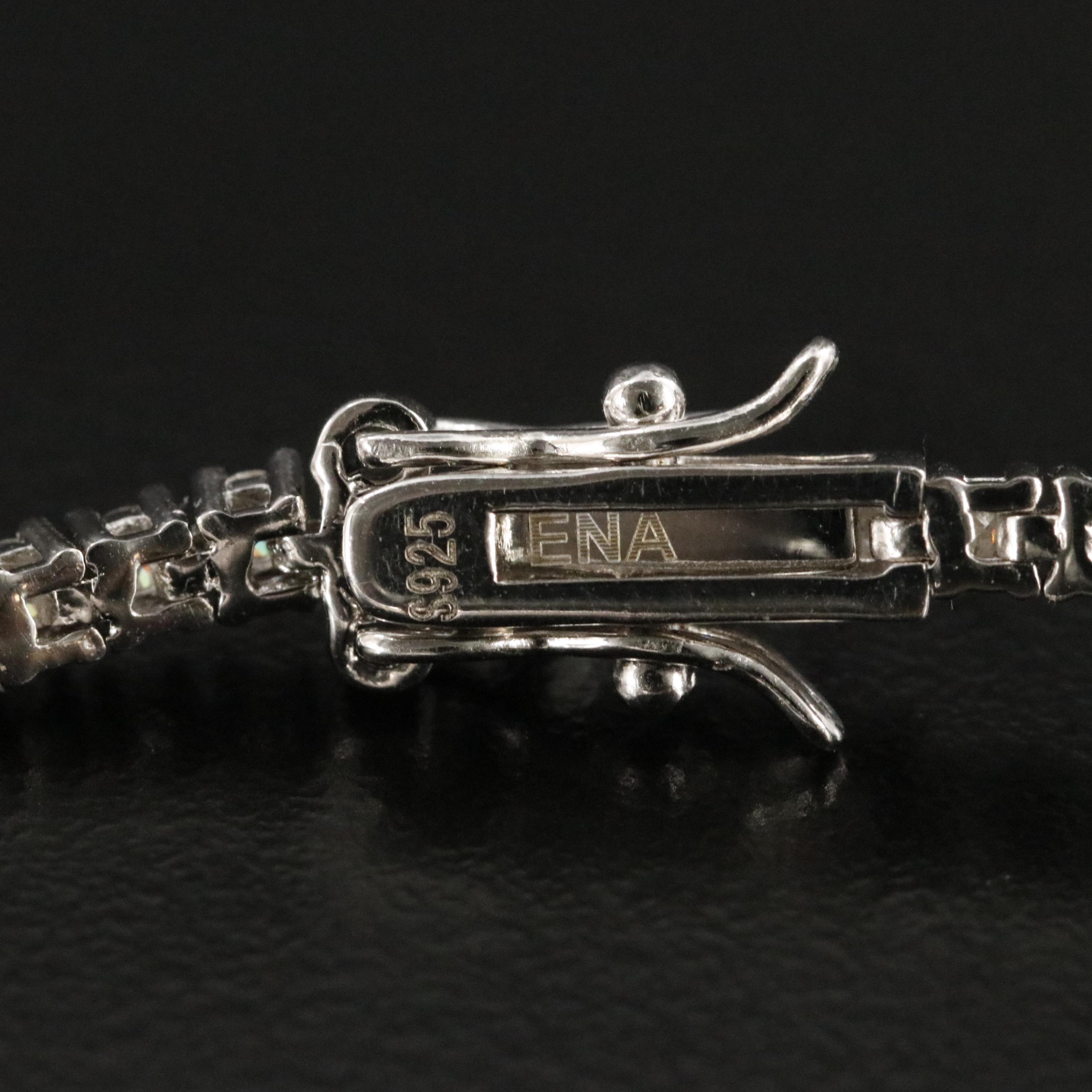 Sterling Moissanite Line Bracelet