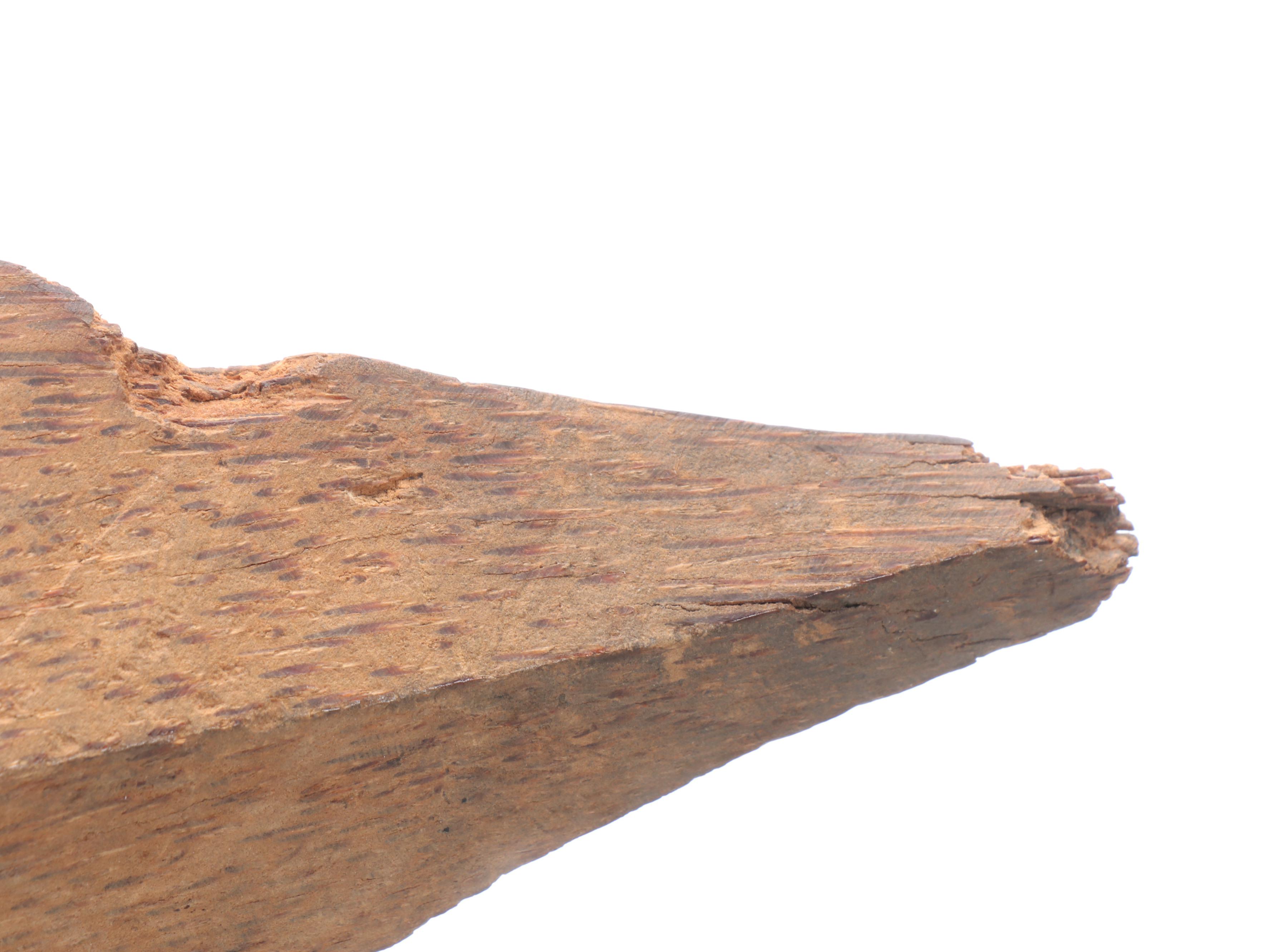 Solomon Islands Supi War Club with Maasai Wooden Walking Spear