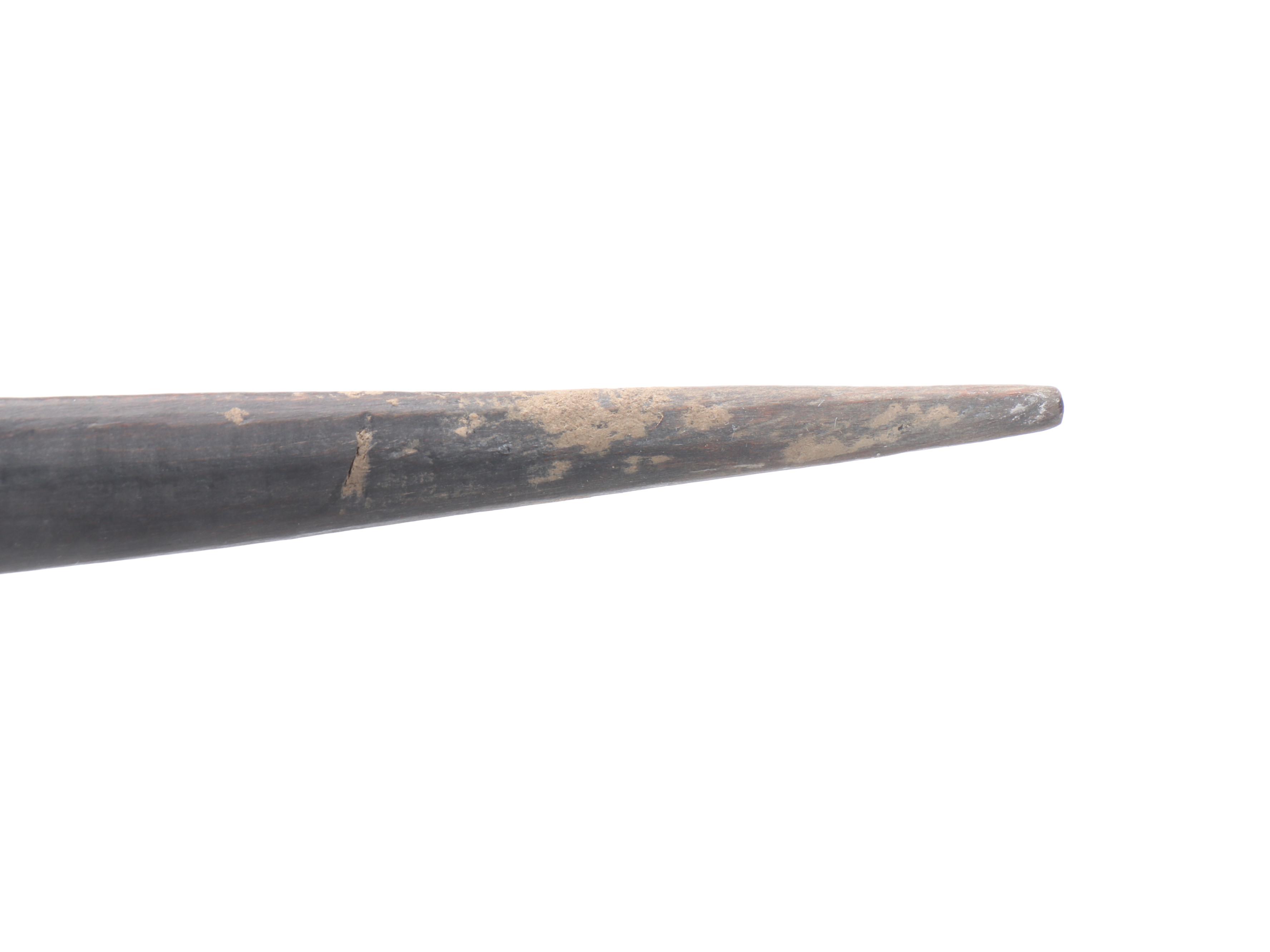 Solomon Islands Supi War Club with Maasai Wooden Walking Spear