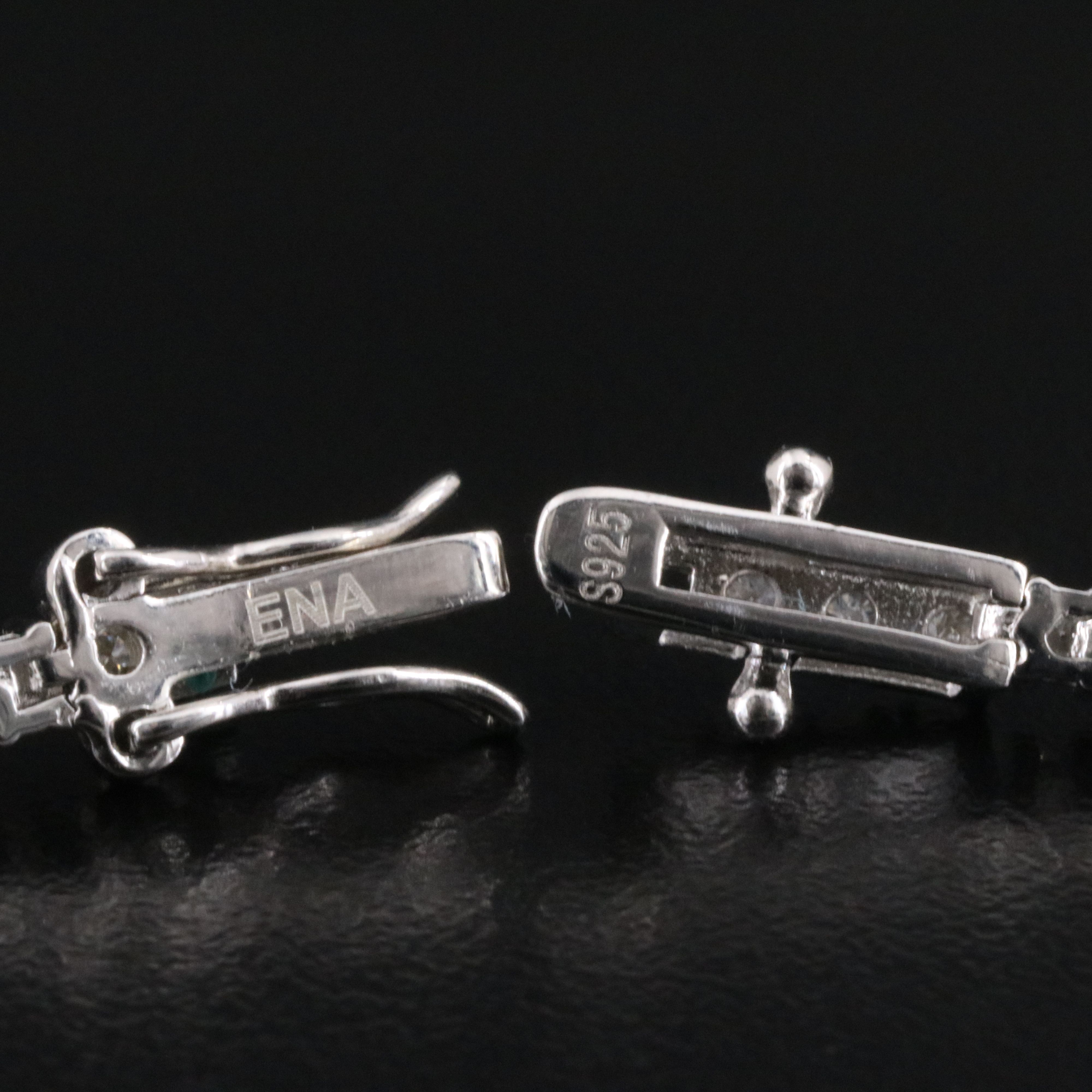 Sterling Moissanite Line Bracelet