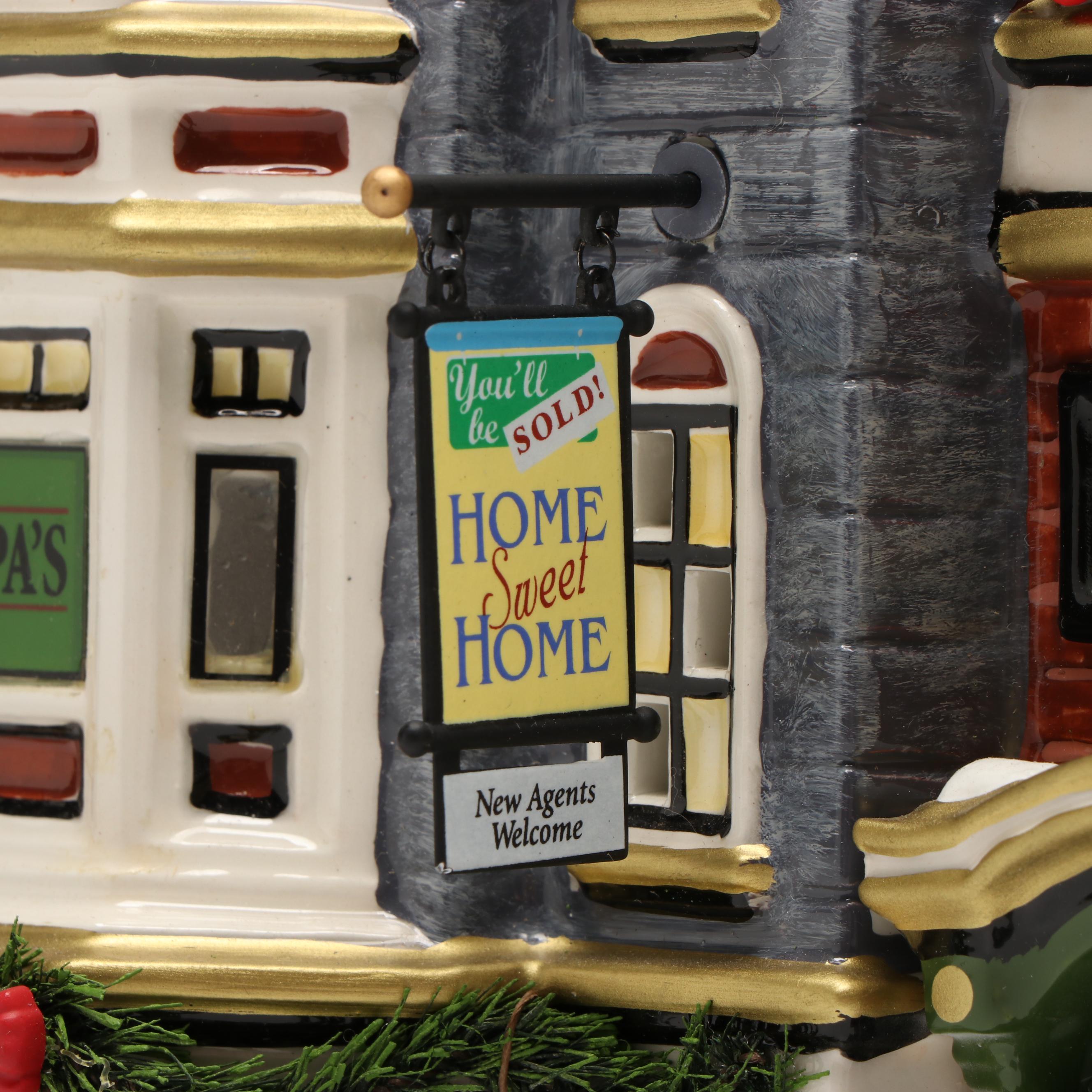 Department 56 "Main Street Office Building" Snow Village Ceramic Decoration