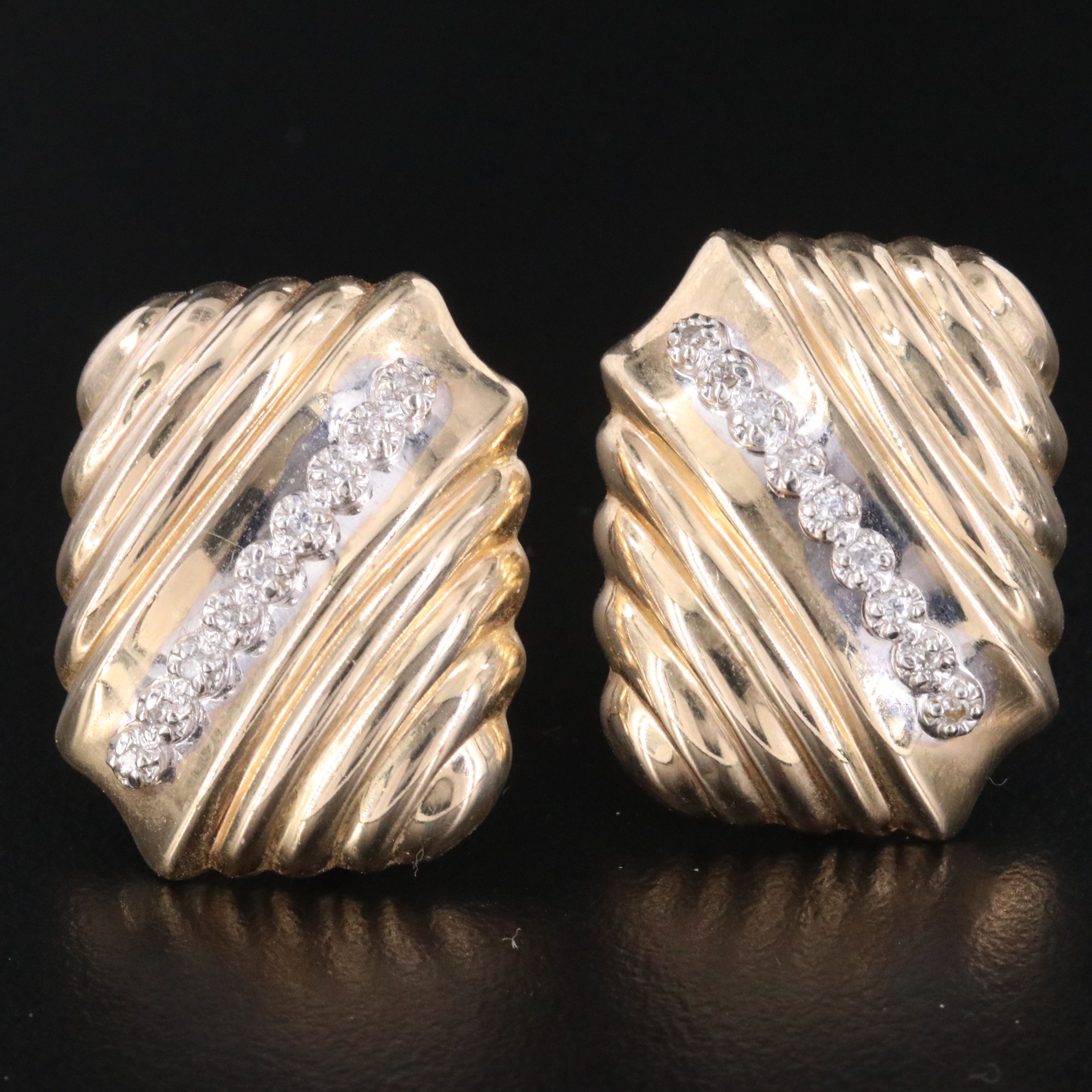 14K 0.20 CTW Diamond Button Earrings