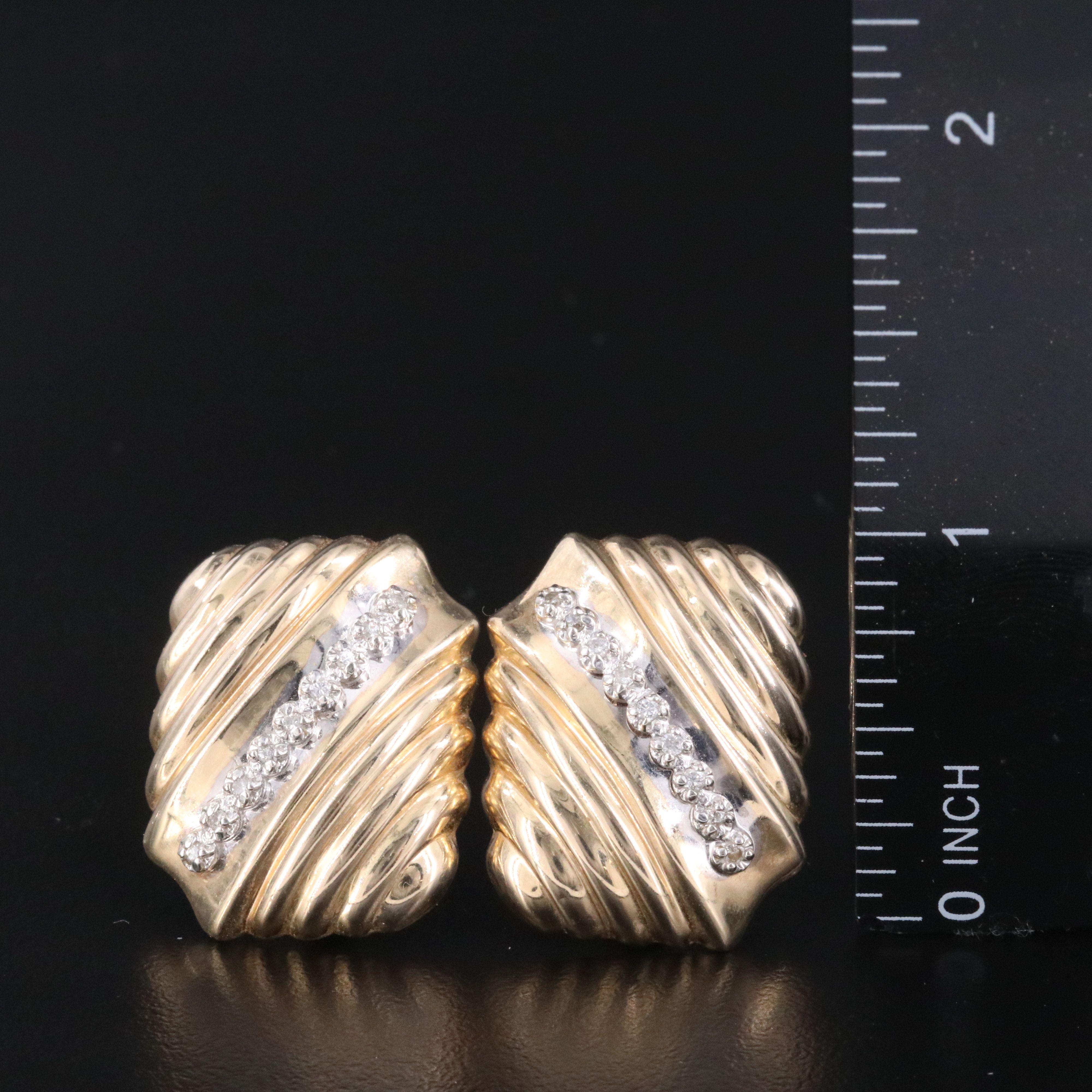 14K 0.20 CTW Diamond Button Earrings