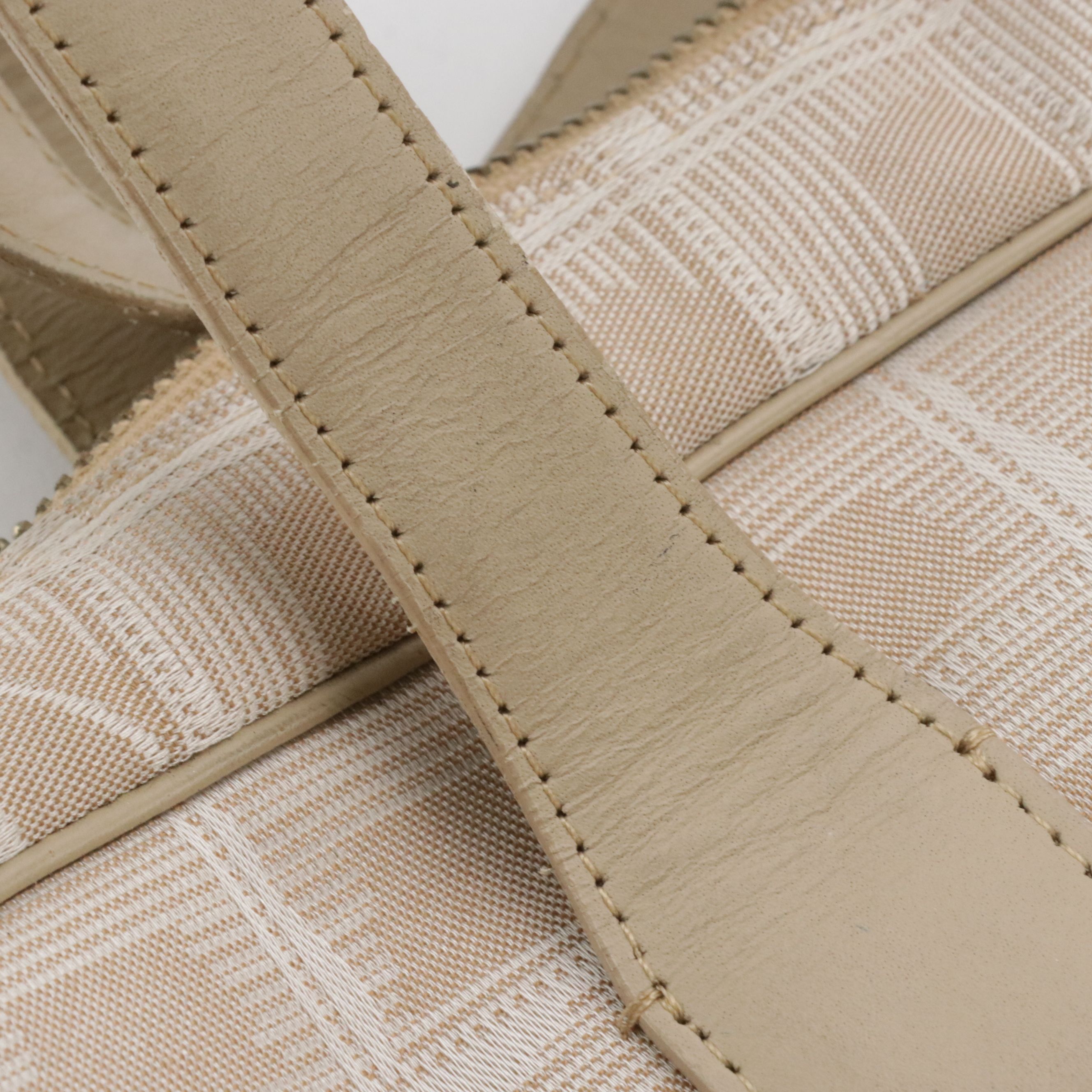 Chanel Travel Ligne Zip-Around Briefcase Bag Beige CC Jacquard with Leather Trim