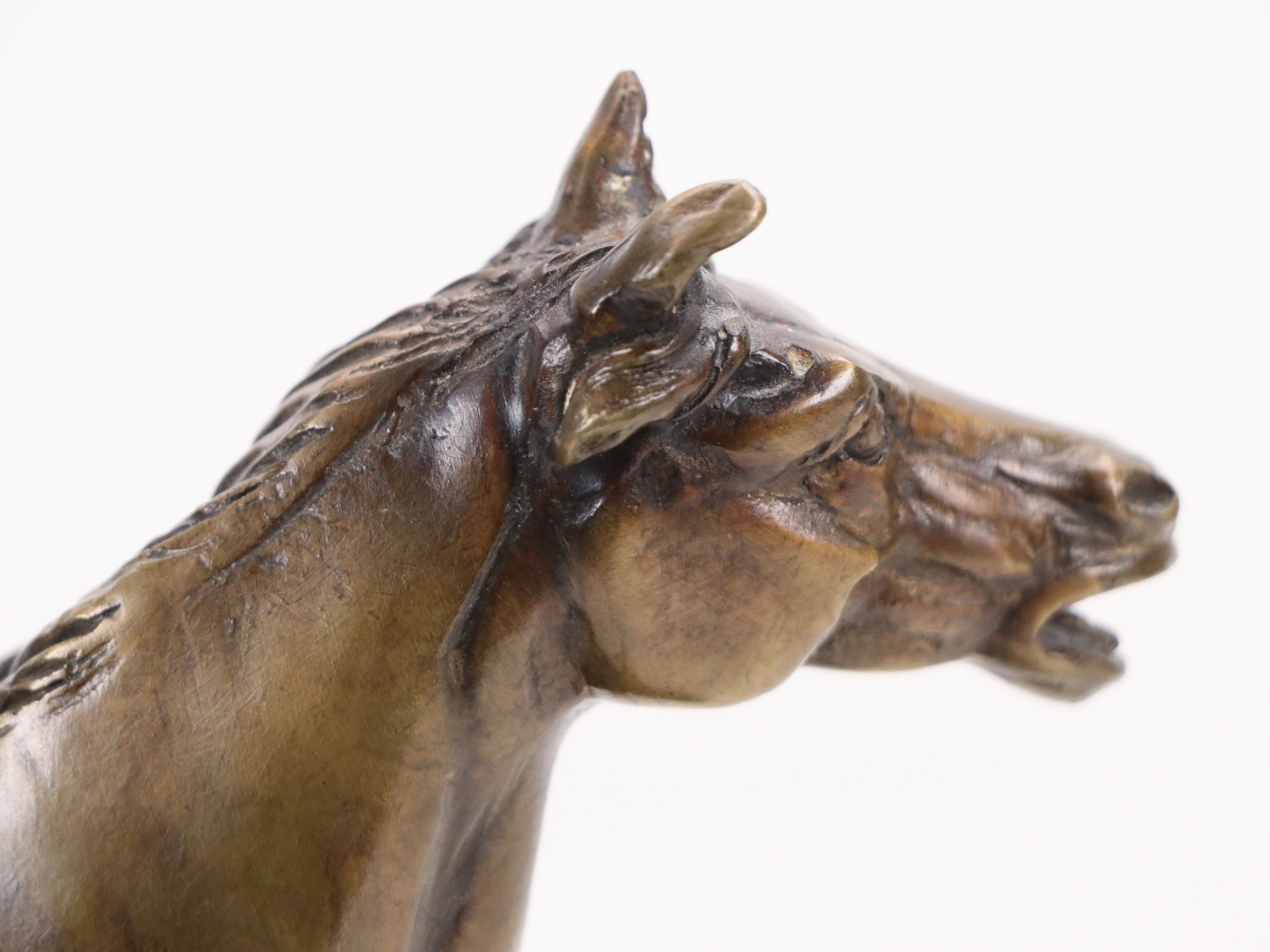 Bronze Sculpture After Pierre-Jules Mêne "Horse at the Fence"