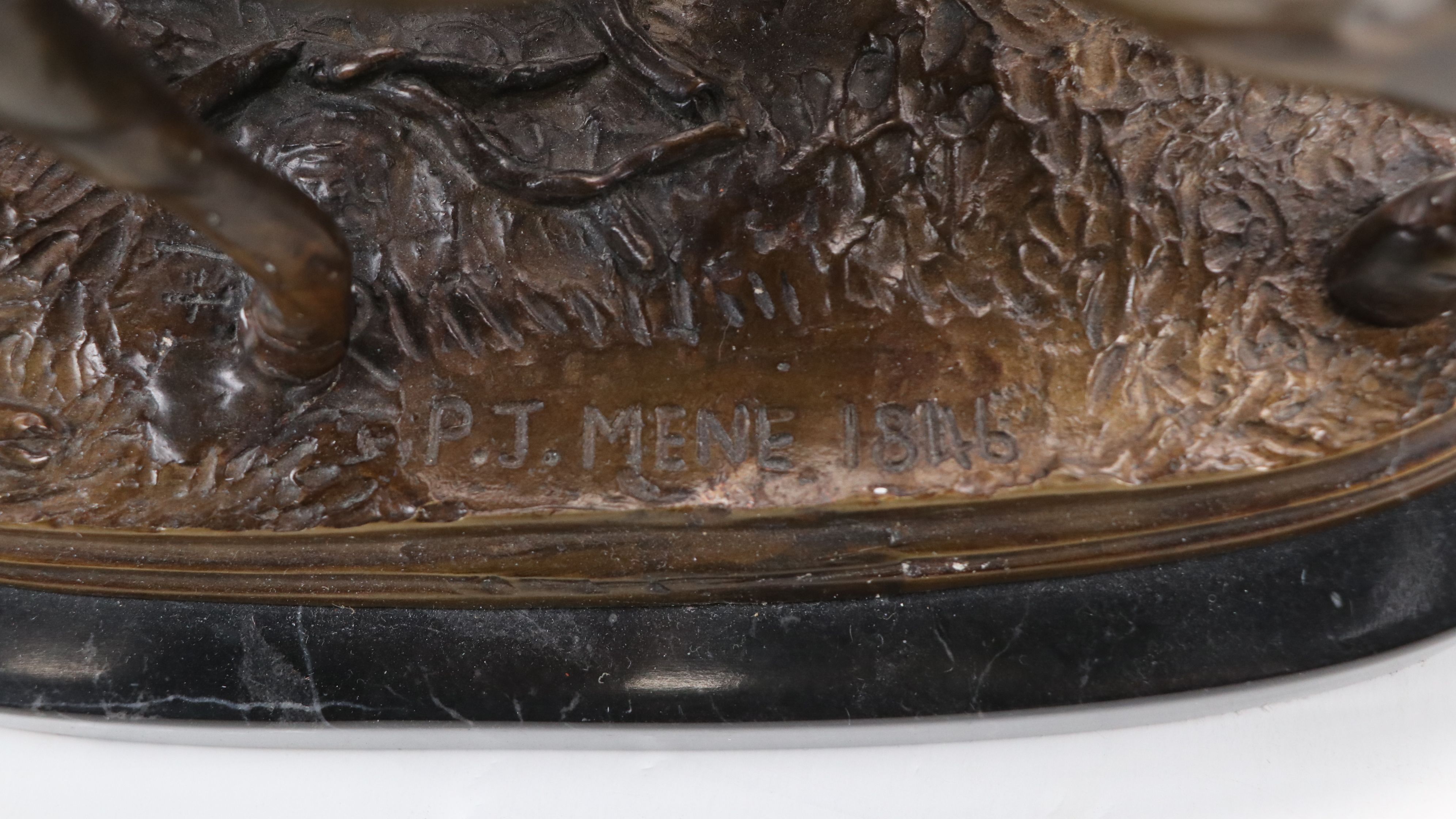 Bronze Sculpture After Pierre-Jules Mêne "Horse at the Fence"