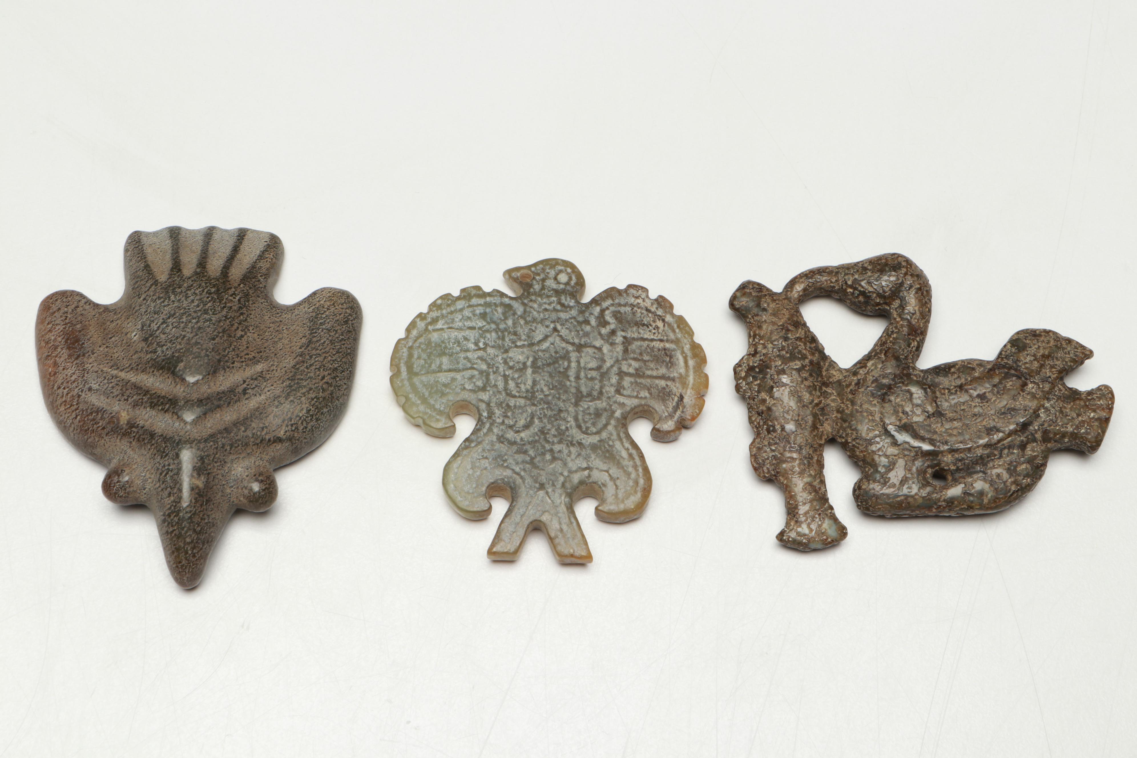 Ancient Chinese Style Serpentine Pendants,Amulets and Figures