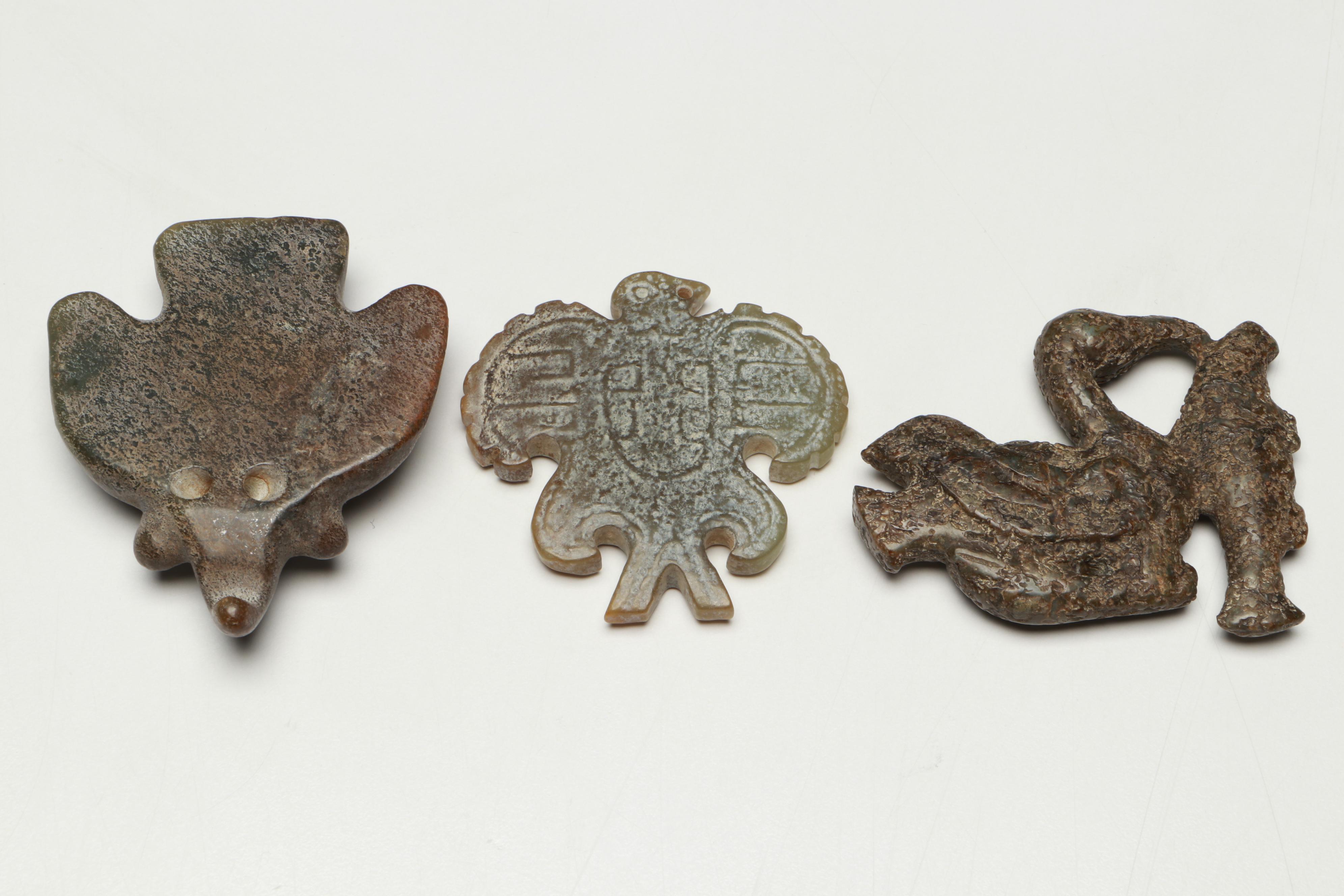 Ancient Chinese Style Serpentine Pendants,Amulets and Figures