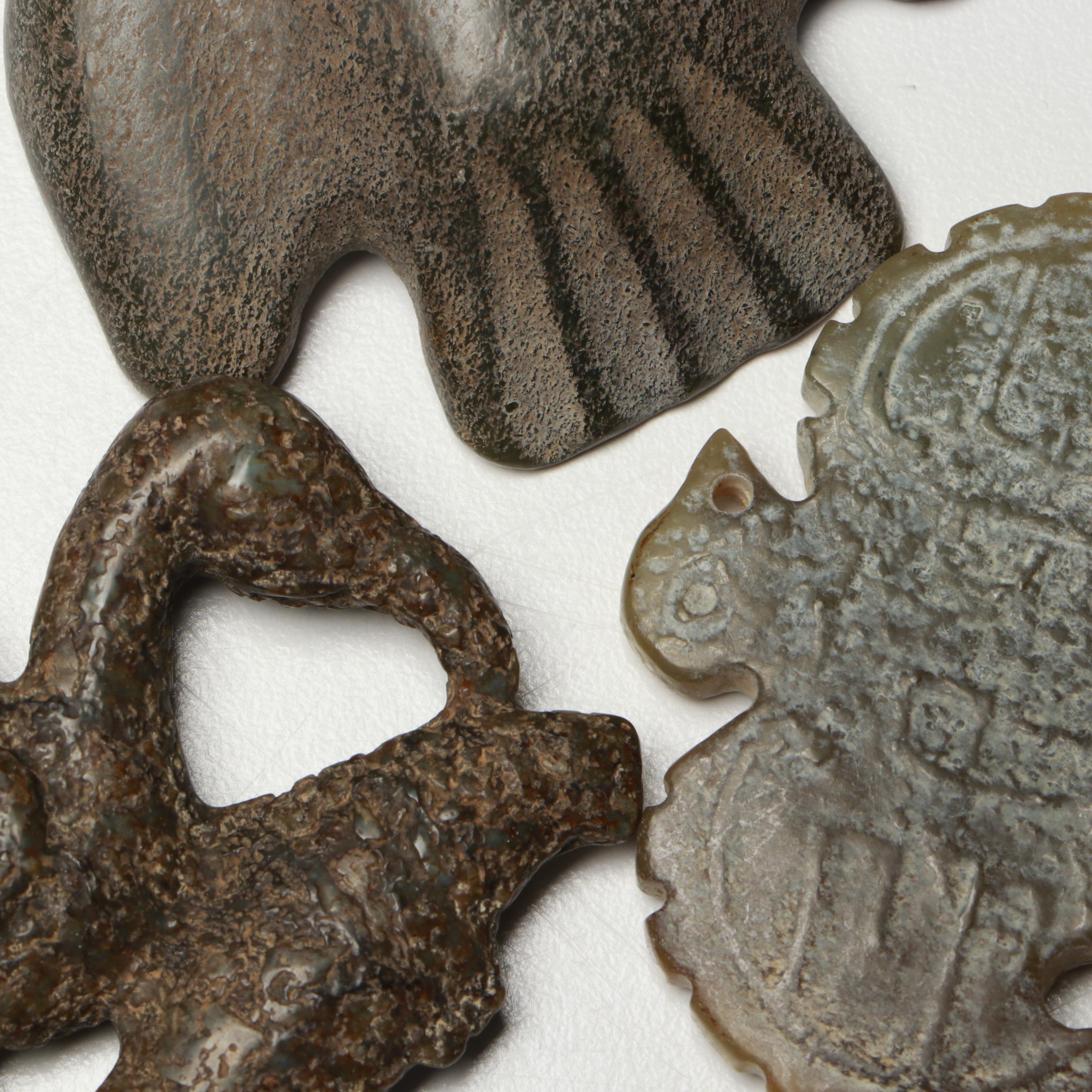 Ancient Chinese Style Serpentine Pendants,Amulets and Figures