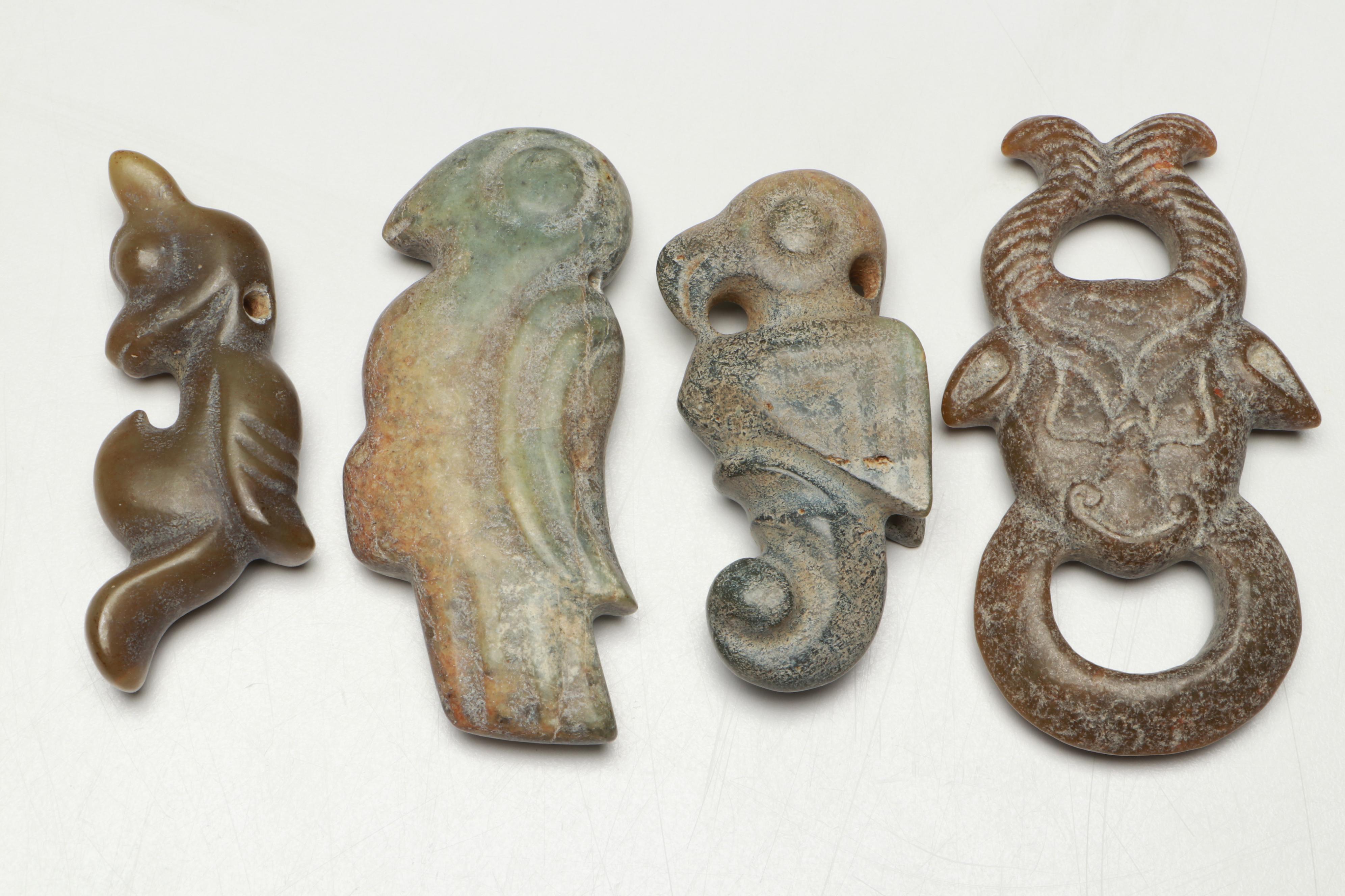 Ancient Chinese Style Serpentine Pendants,Amulets and Figures