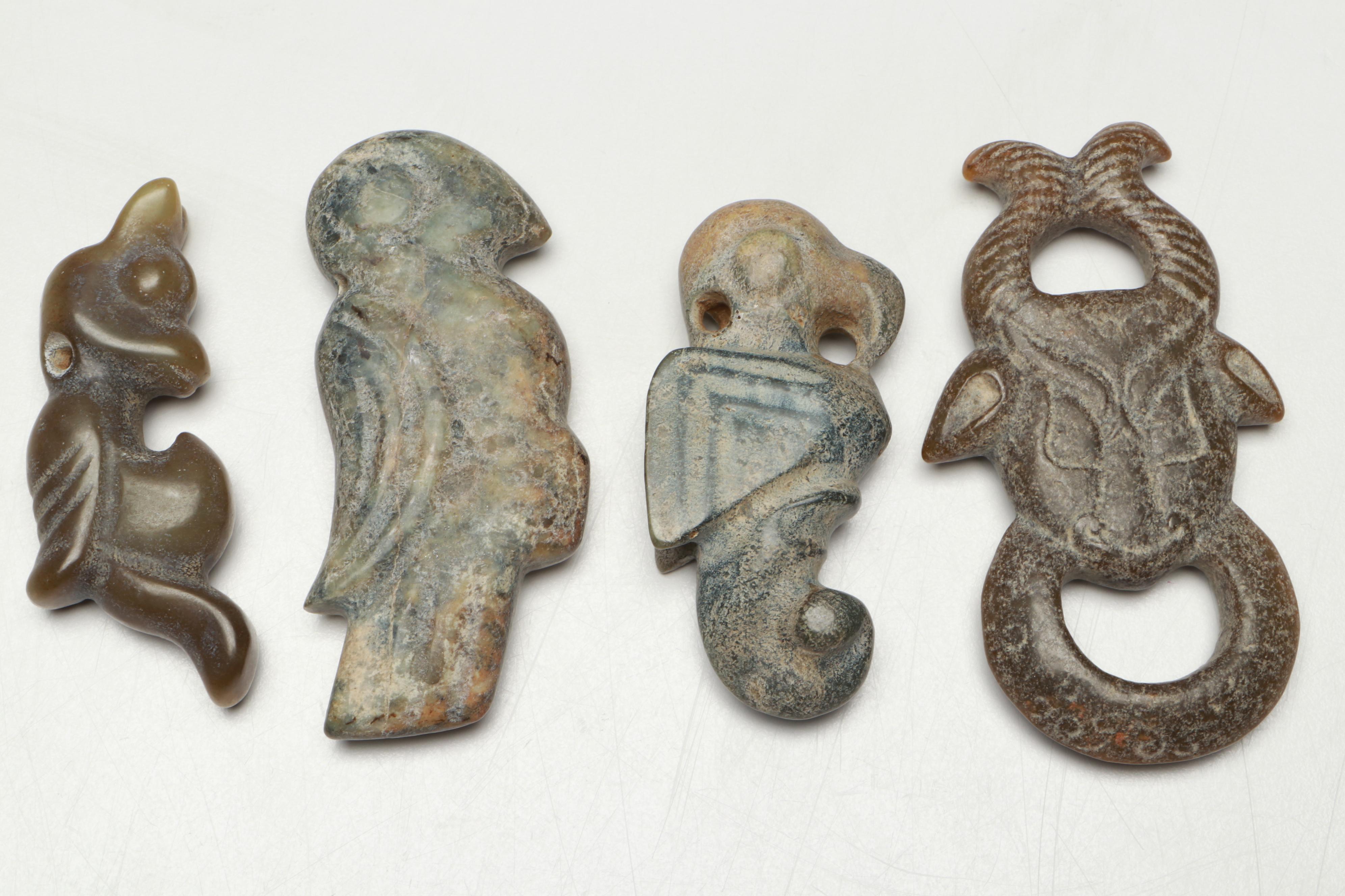 Ancient Chinese Style Serpentine Pendants,Amulets and Figures