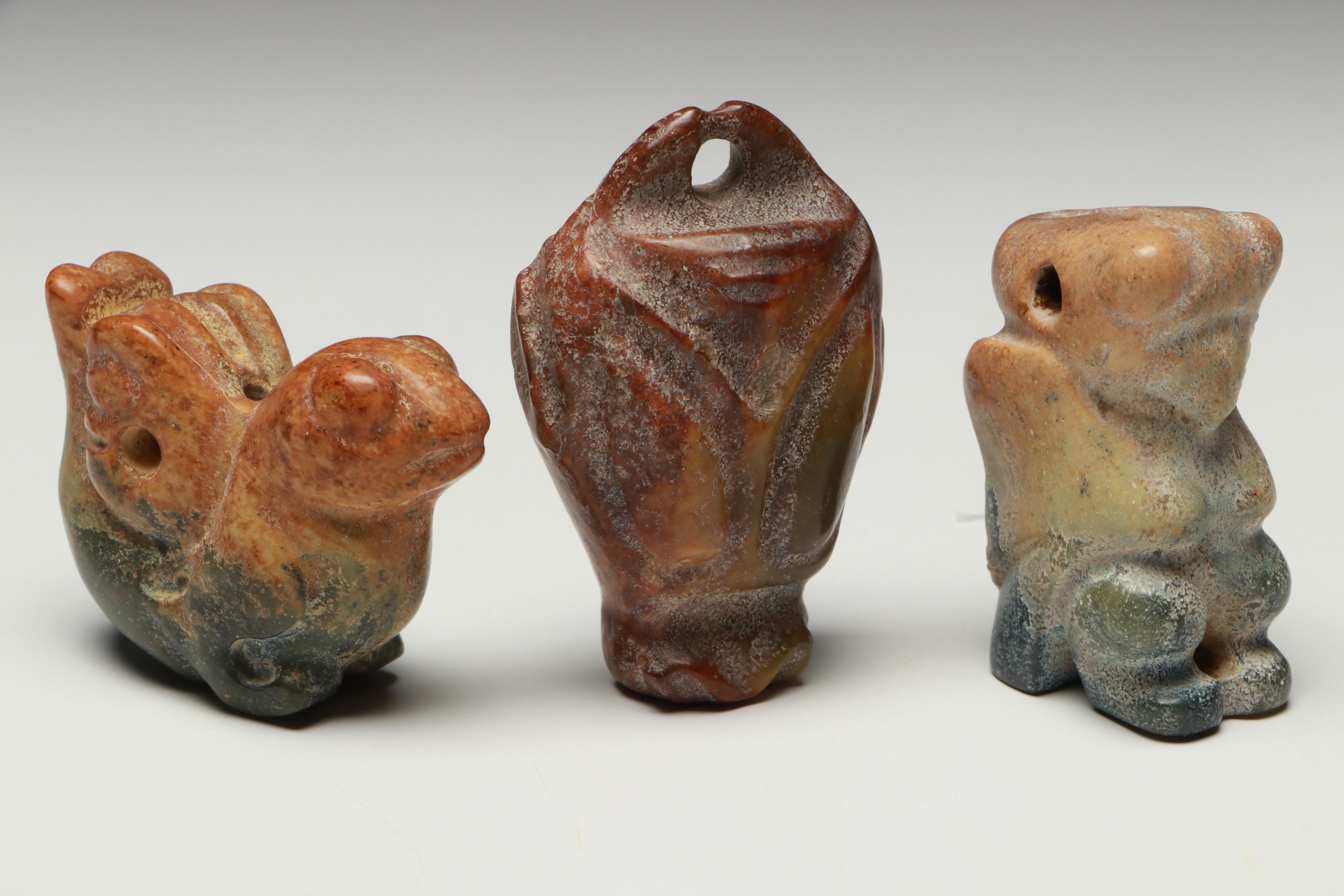 Ancient Chinese Style Serpentine Pendants,Amulets and Figures