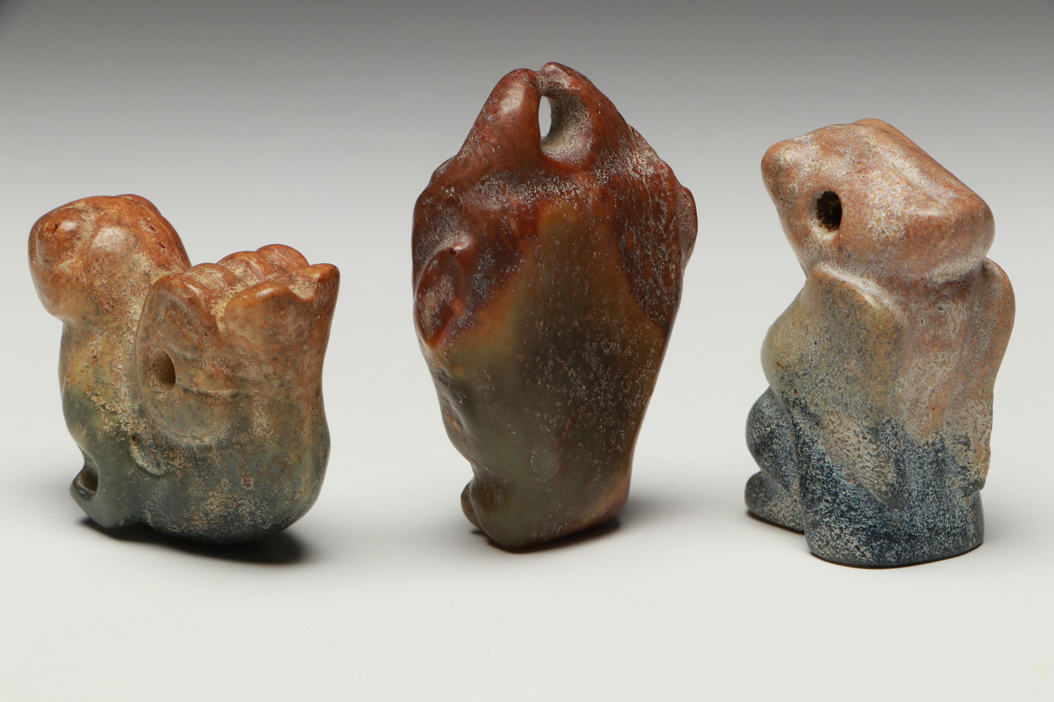 Ancient Chinese Style Serpentine Pendants,Amulets and Figures