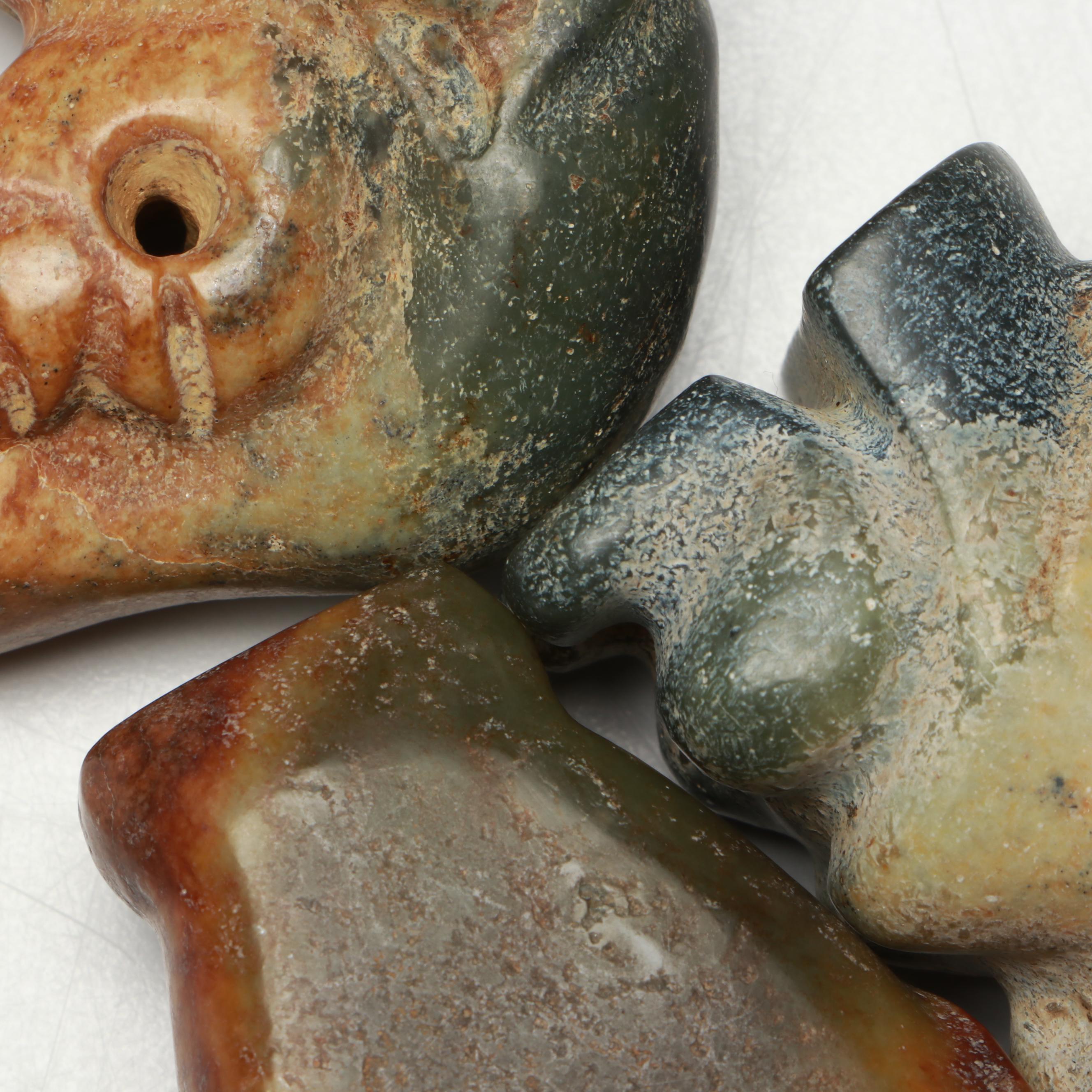 Ancient Chinese Style Serpentine Pendants,Amulets and Figures