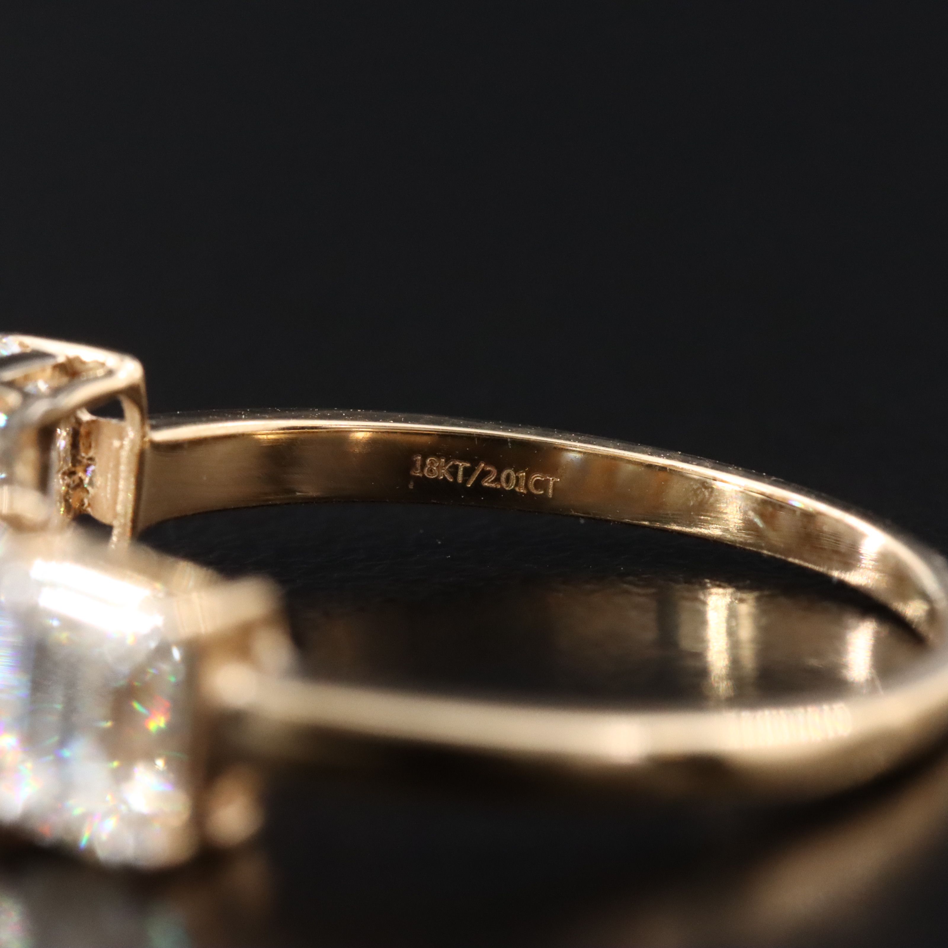 18K 2.01 CTW Internally Flawless Diamond Ring with GIA Reports