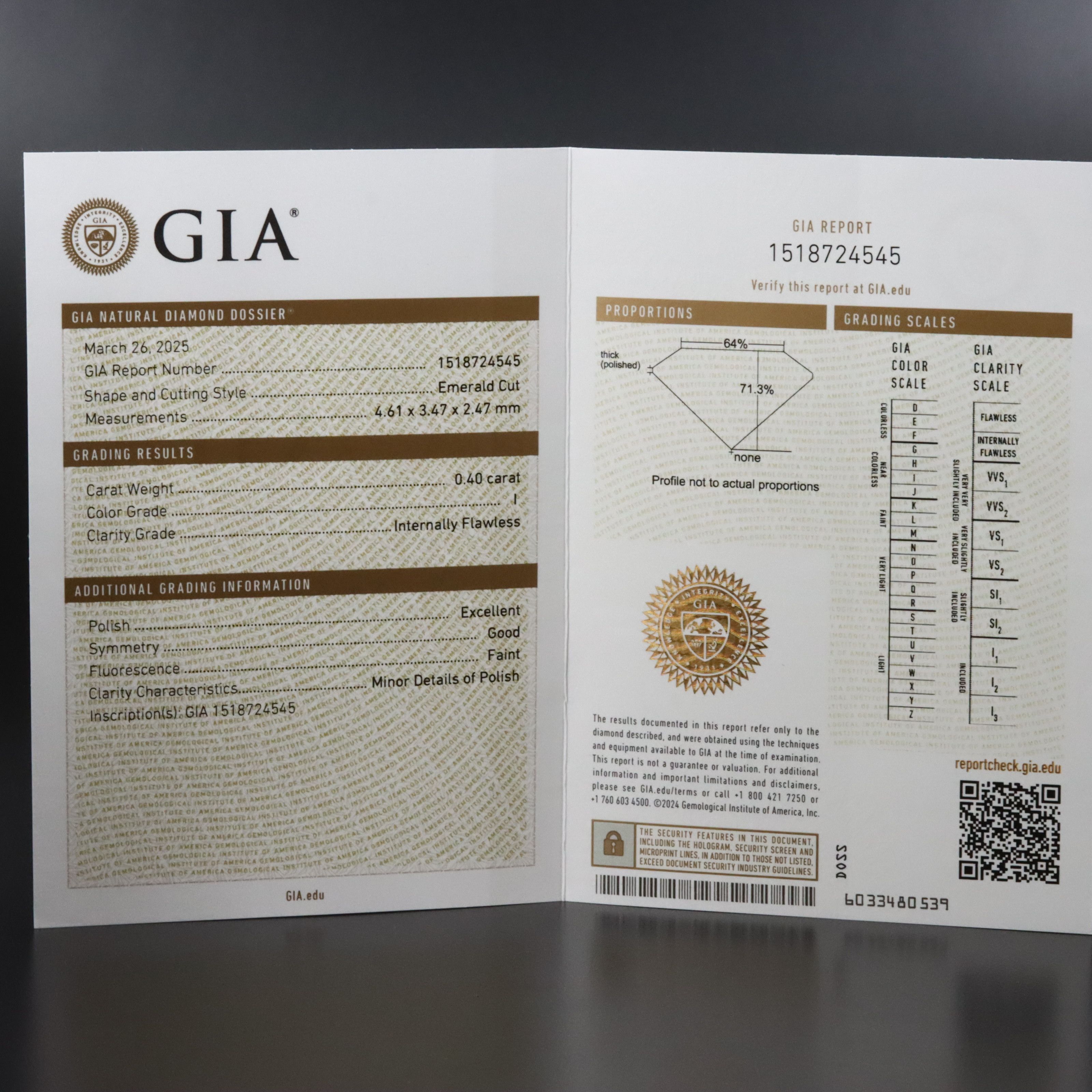 18K 2.01 CTW Internally Flawless Diamond Ring with GIA Reports