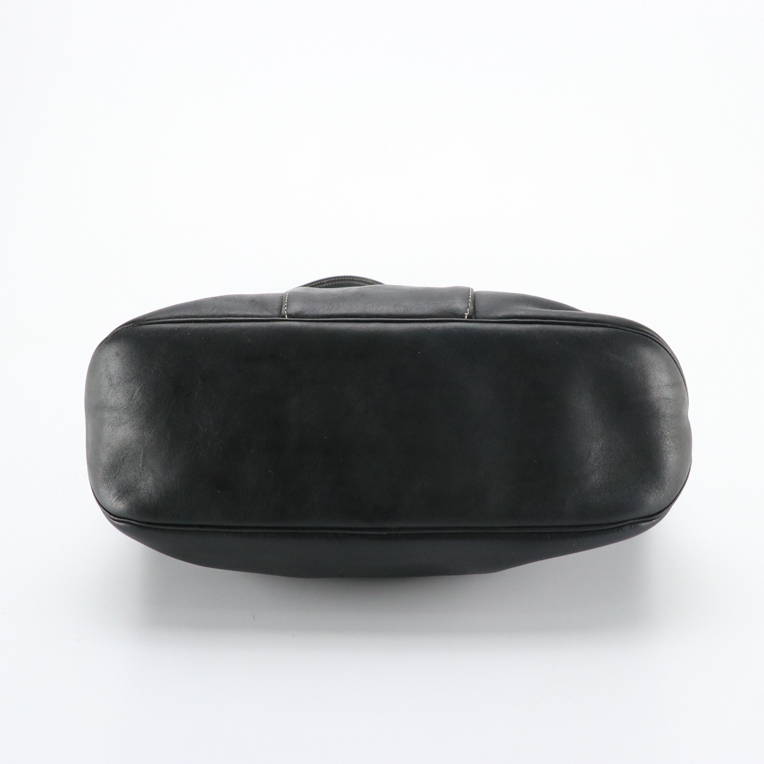 Christian Dior Black Leather Tote Bag