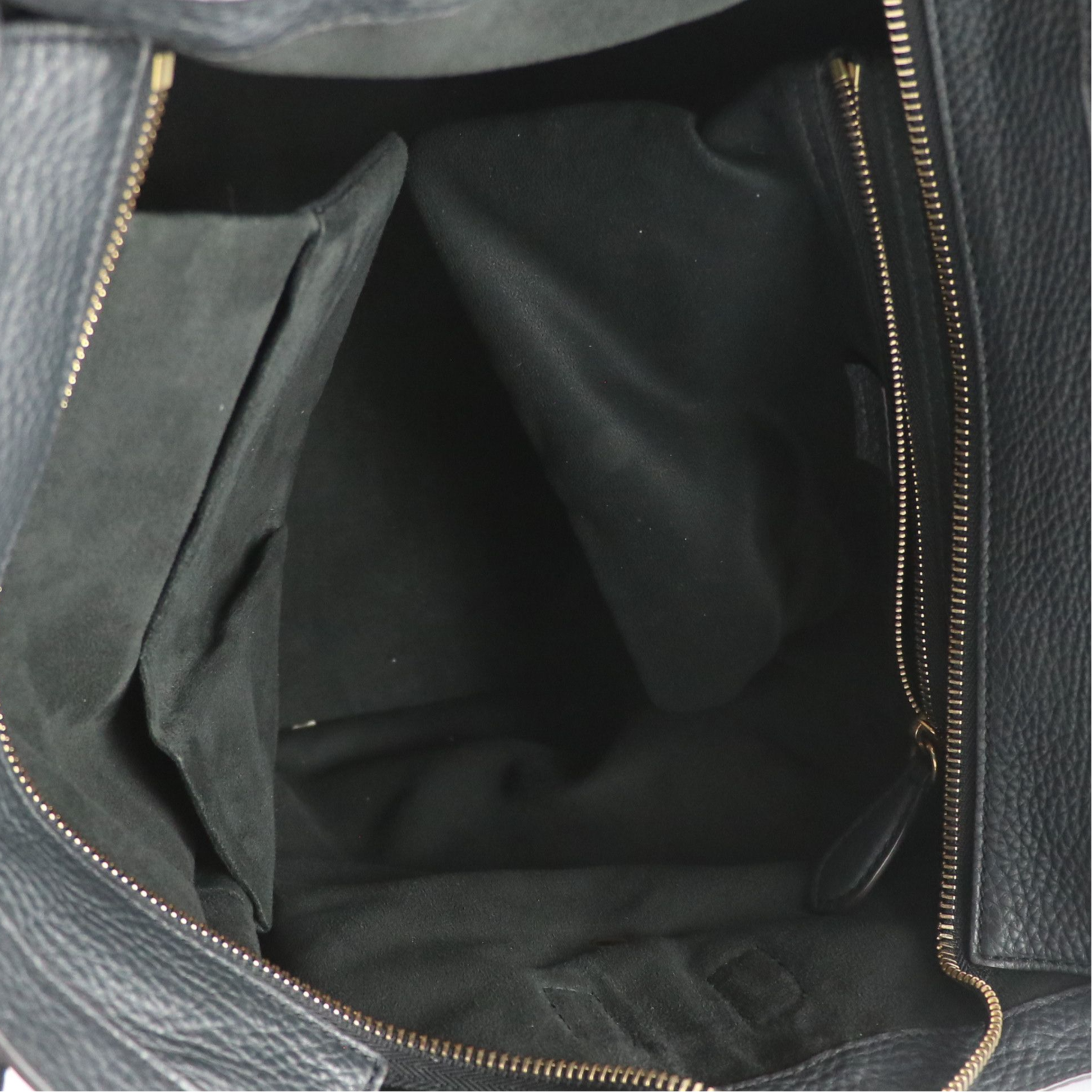 Celine Micro Luggage Bag in Grey Drummed Calfskin Leather