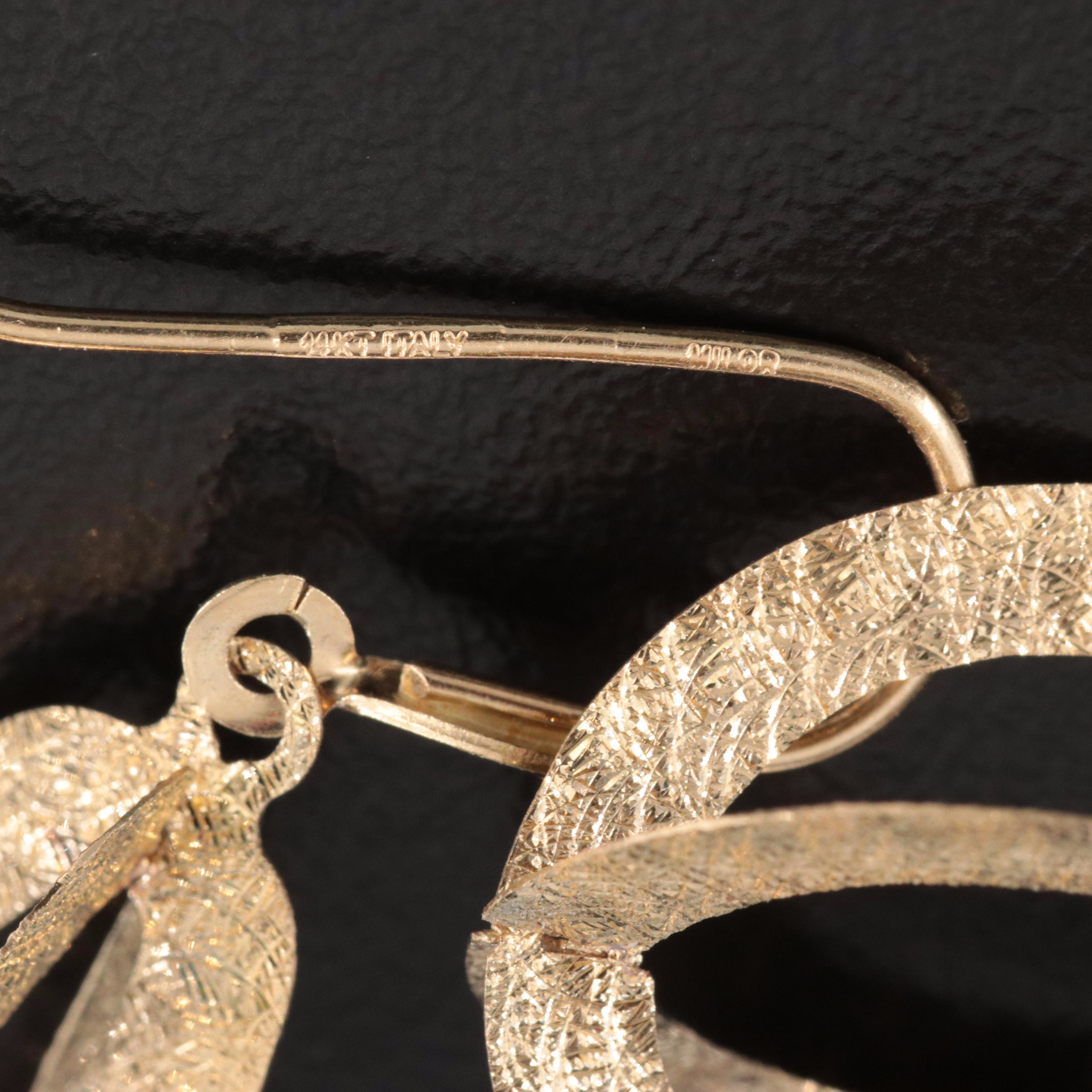 14K Pendant Earrings