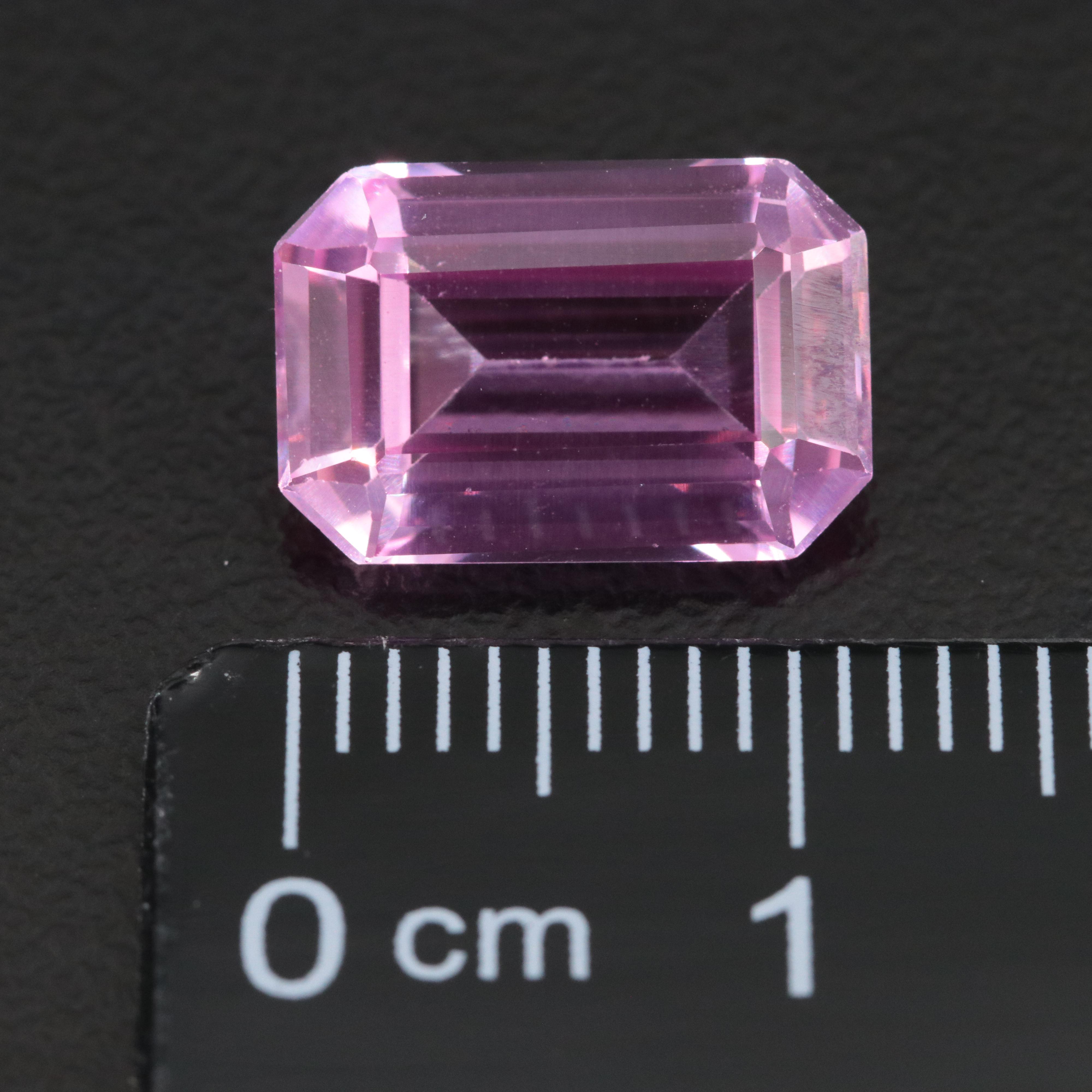 Loose 4.81 CT Lab Grown Pink  Sapphire