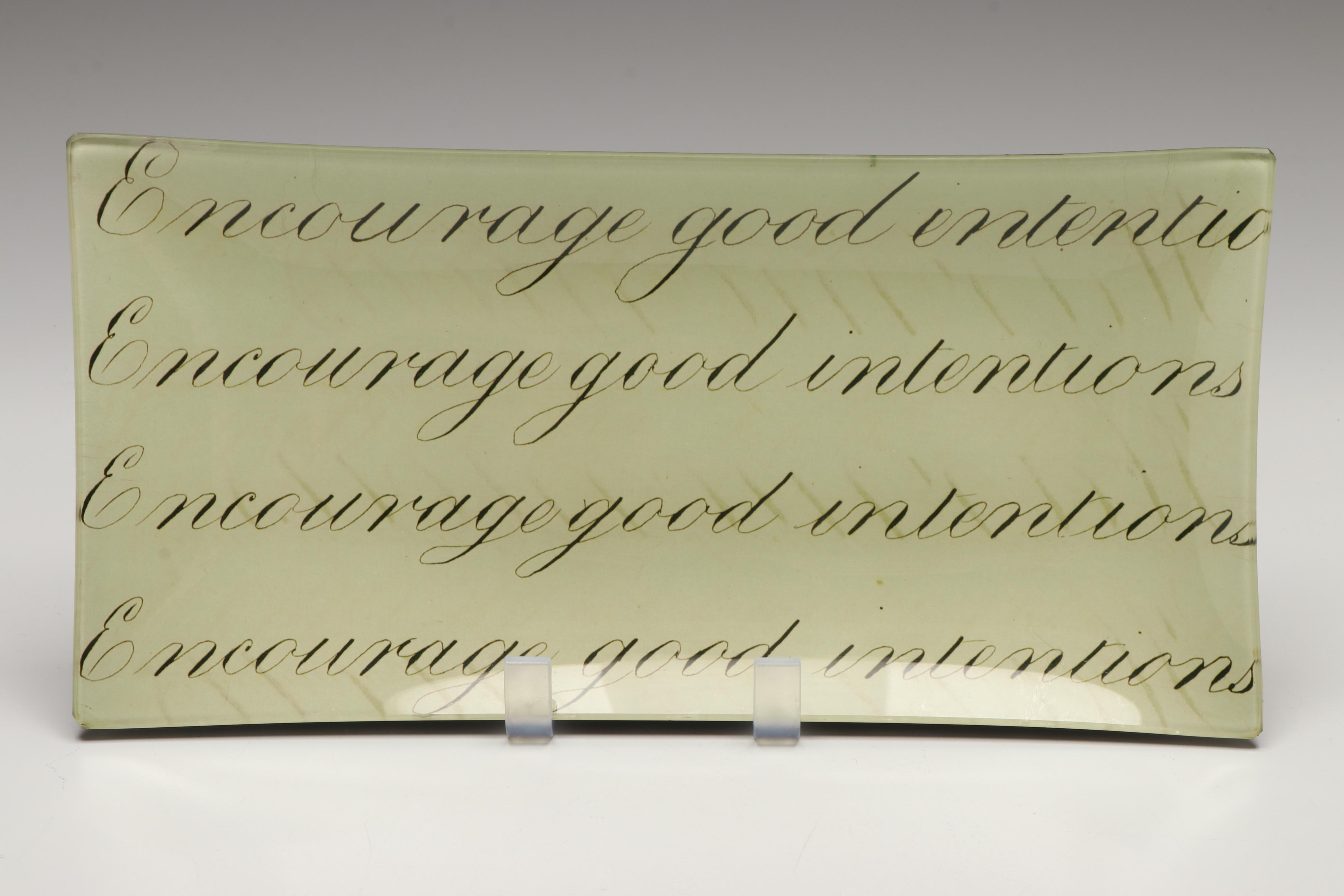 John Derian Signed Decoupage Glass Trays