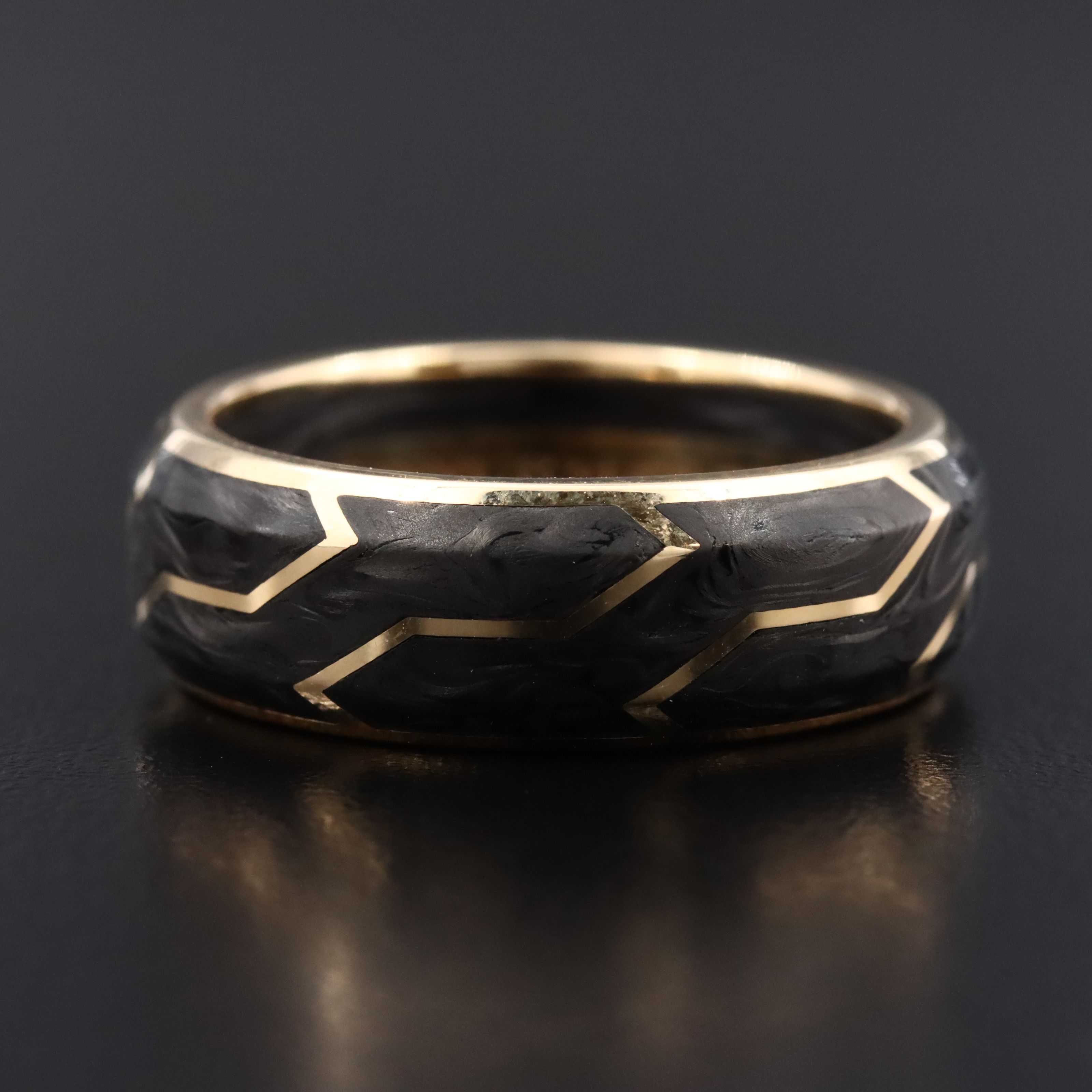David Yurman 18K Forged Carbon Band