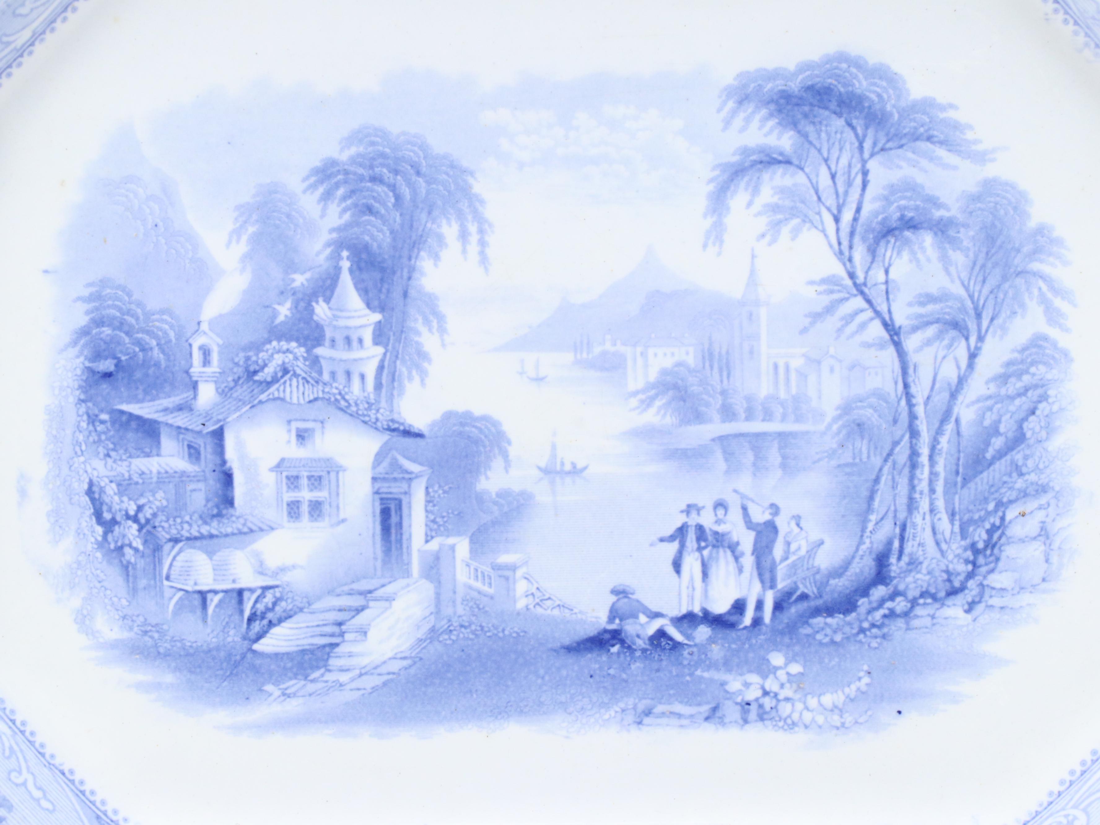 Hall & Co. "Marseillaise" Ironstone Transferware Platter