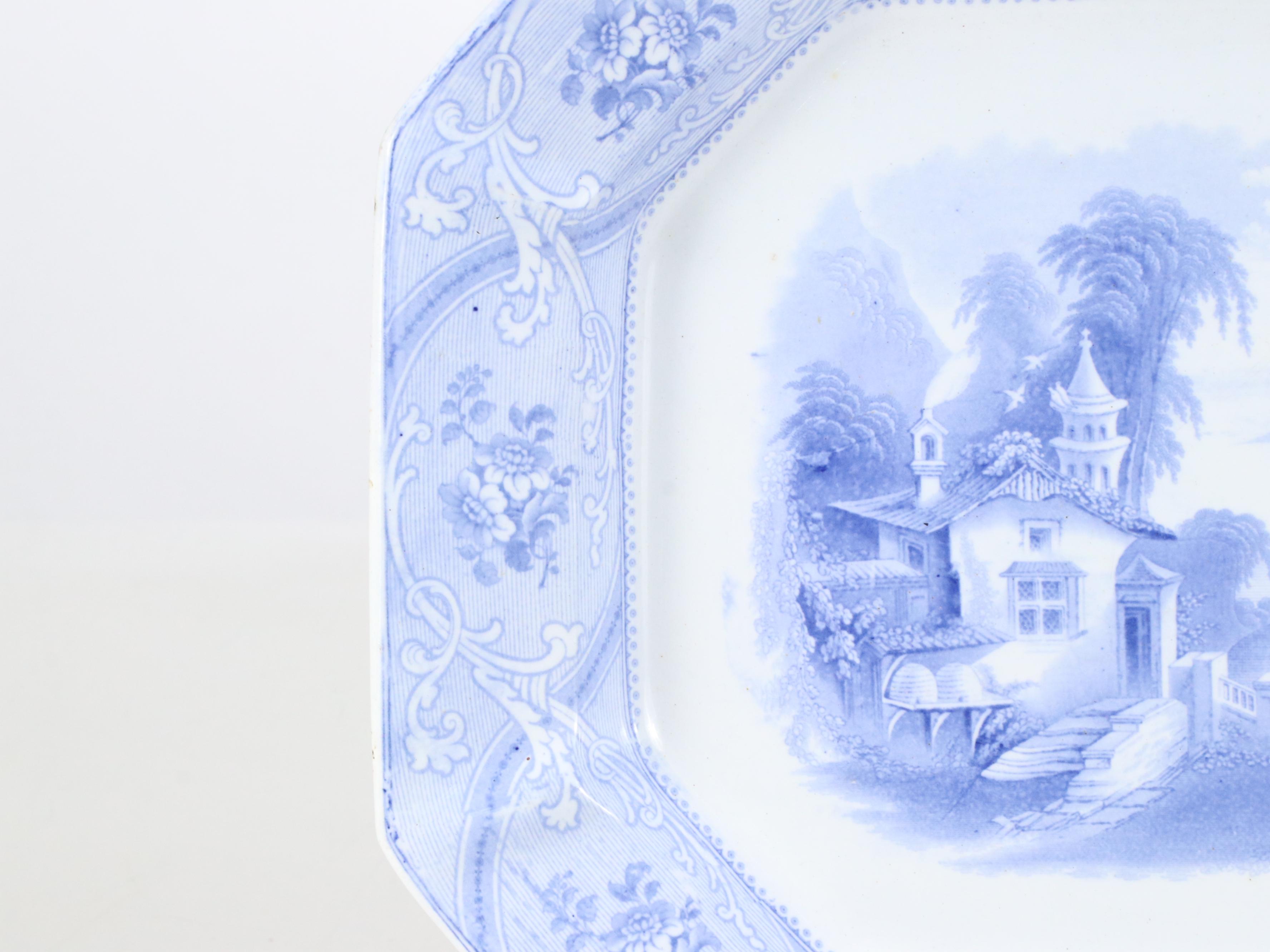 Hall & Co. "Marseillaise" Ironstone Transferware Platter