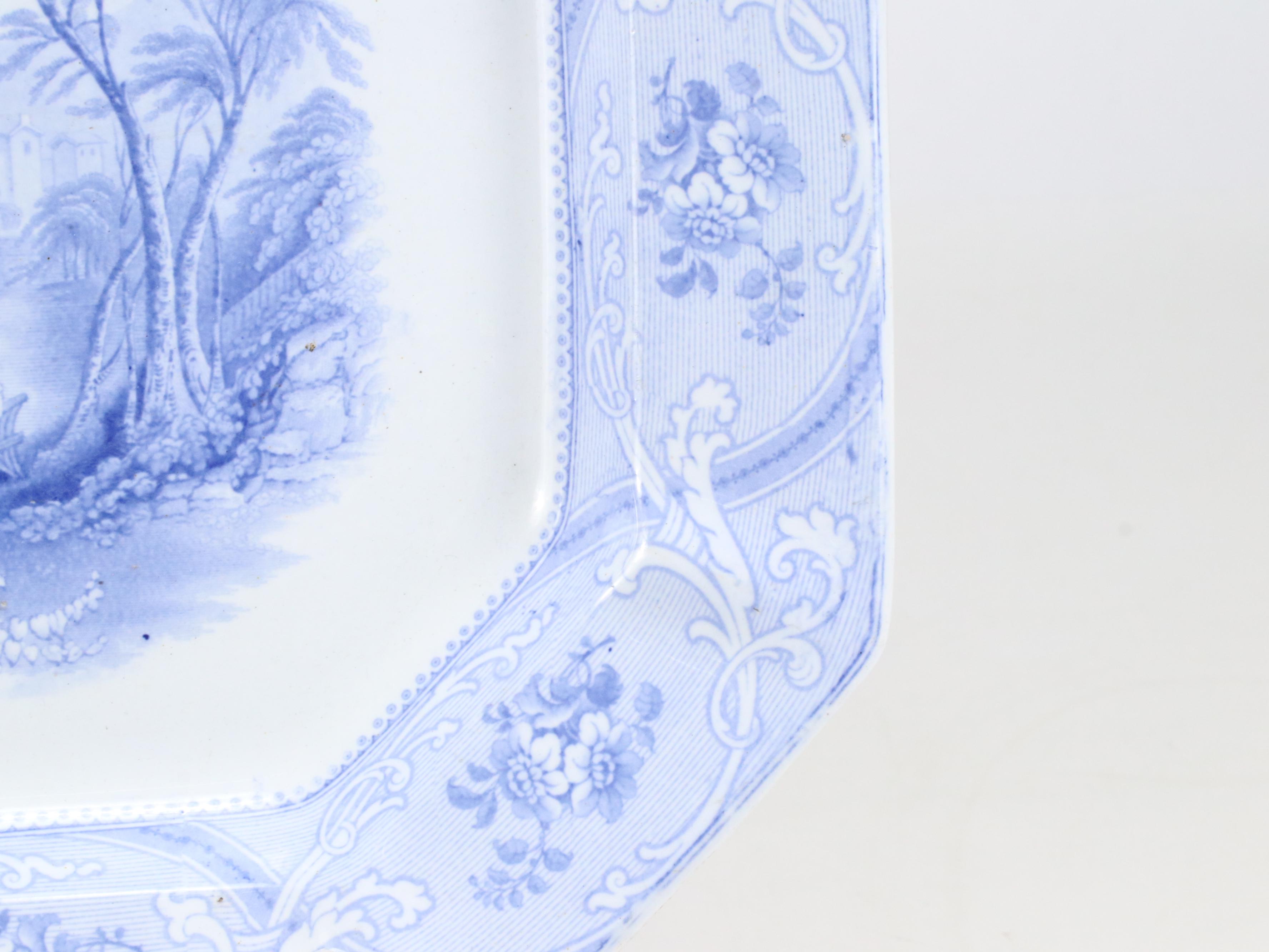 Hall & Co. "Marseillaise" Ironstone Transferware Platter