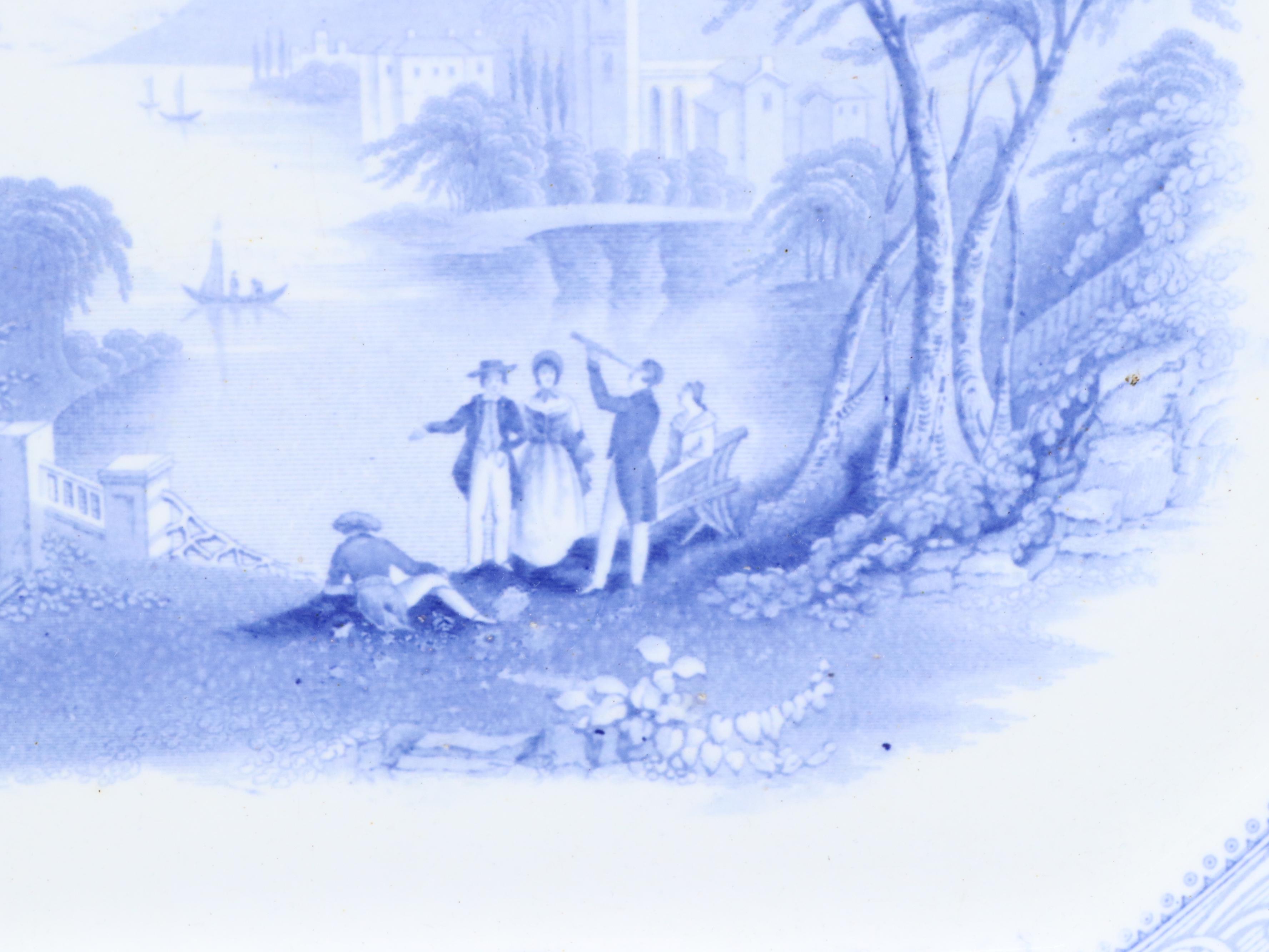 Hall & Co. "Marseillaise" Ironstone Transferware Platter