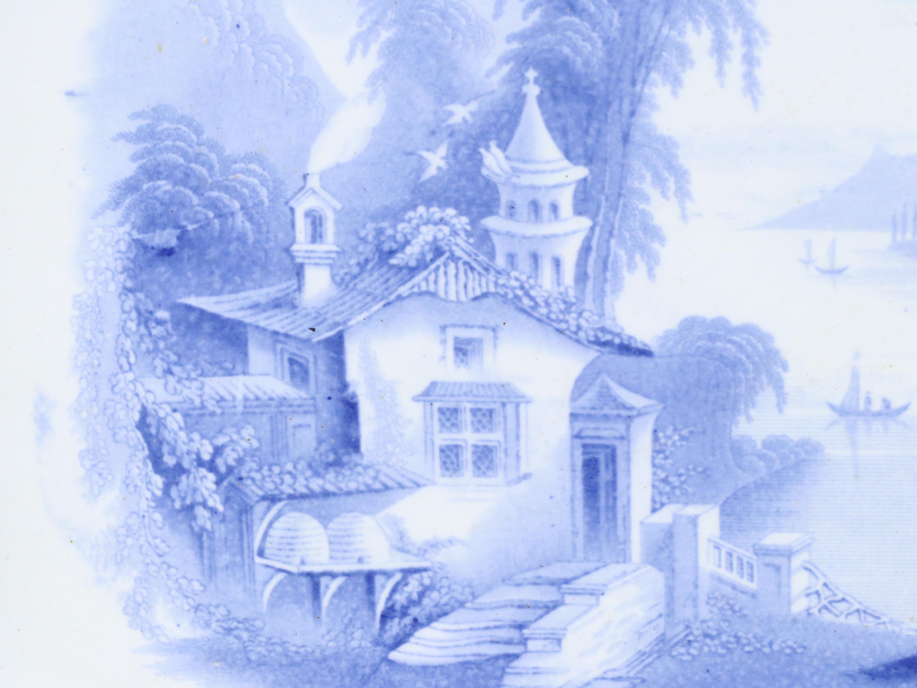 Hall & Co. "Marseillaise" Ironstone Transferware Platter