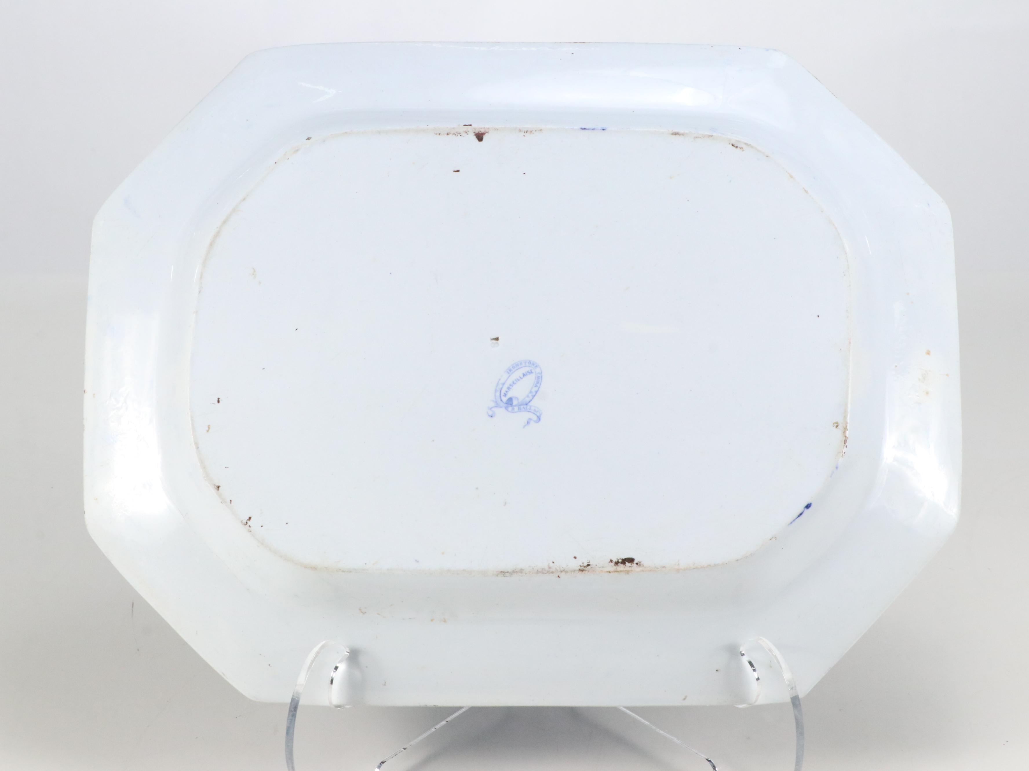 Hall & Co. "Marseillaise" Ironstone Transferware Platter