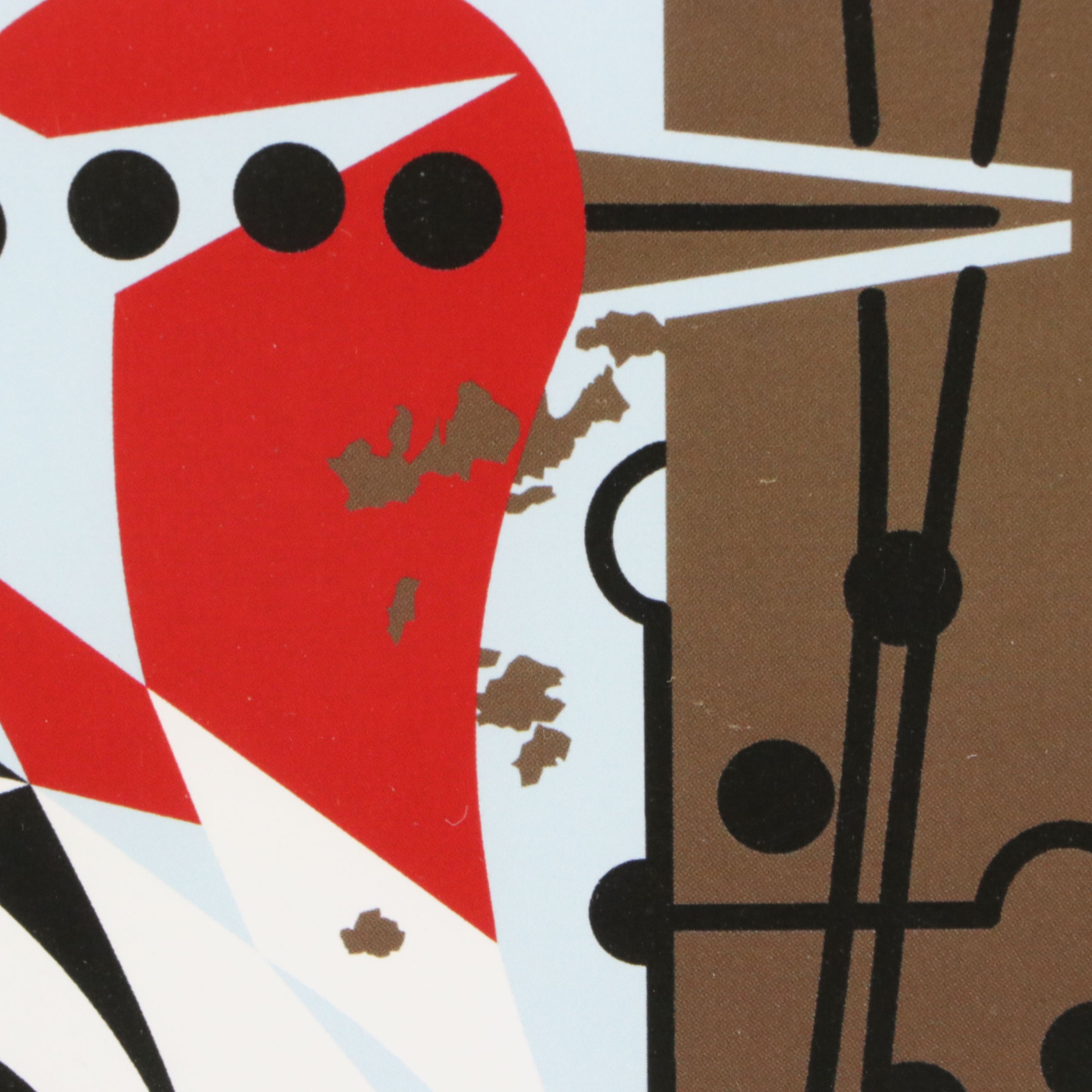 Charley Harper Offset Lithograph "Headbanger," 21st Century