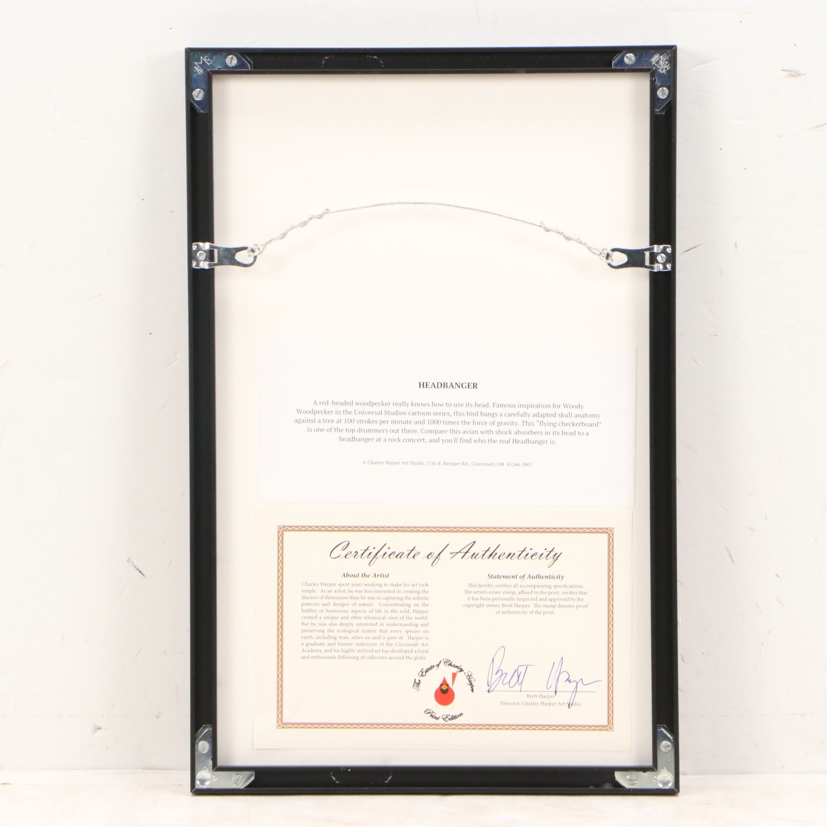 Charley Harper Offset Lithograph "Headbanger," 21st Century