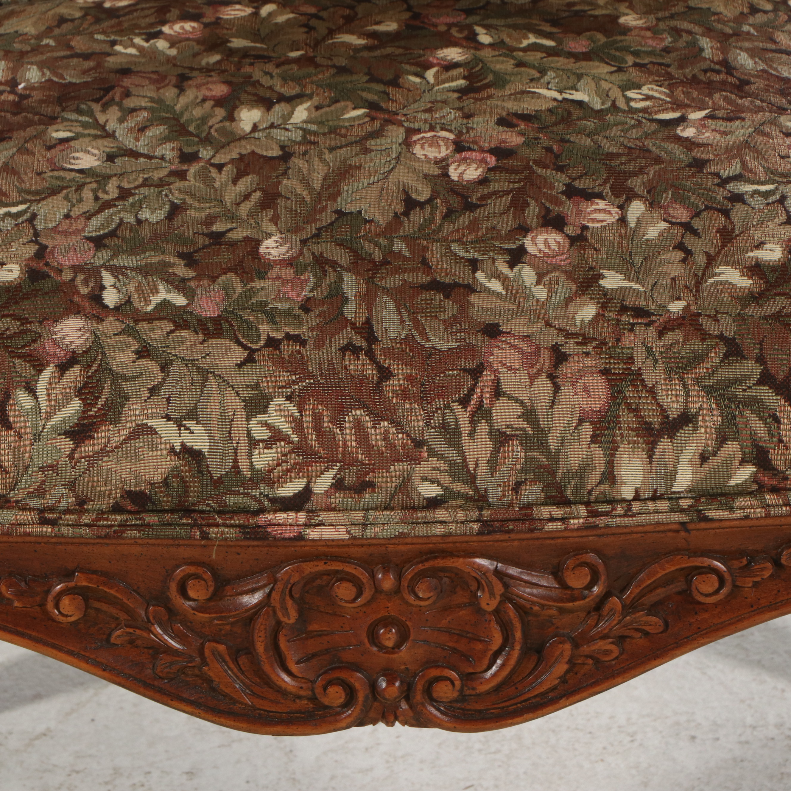 Pair of Louis XV Style Upholstered Armchairs