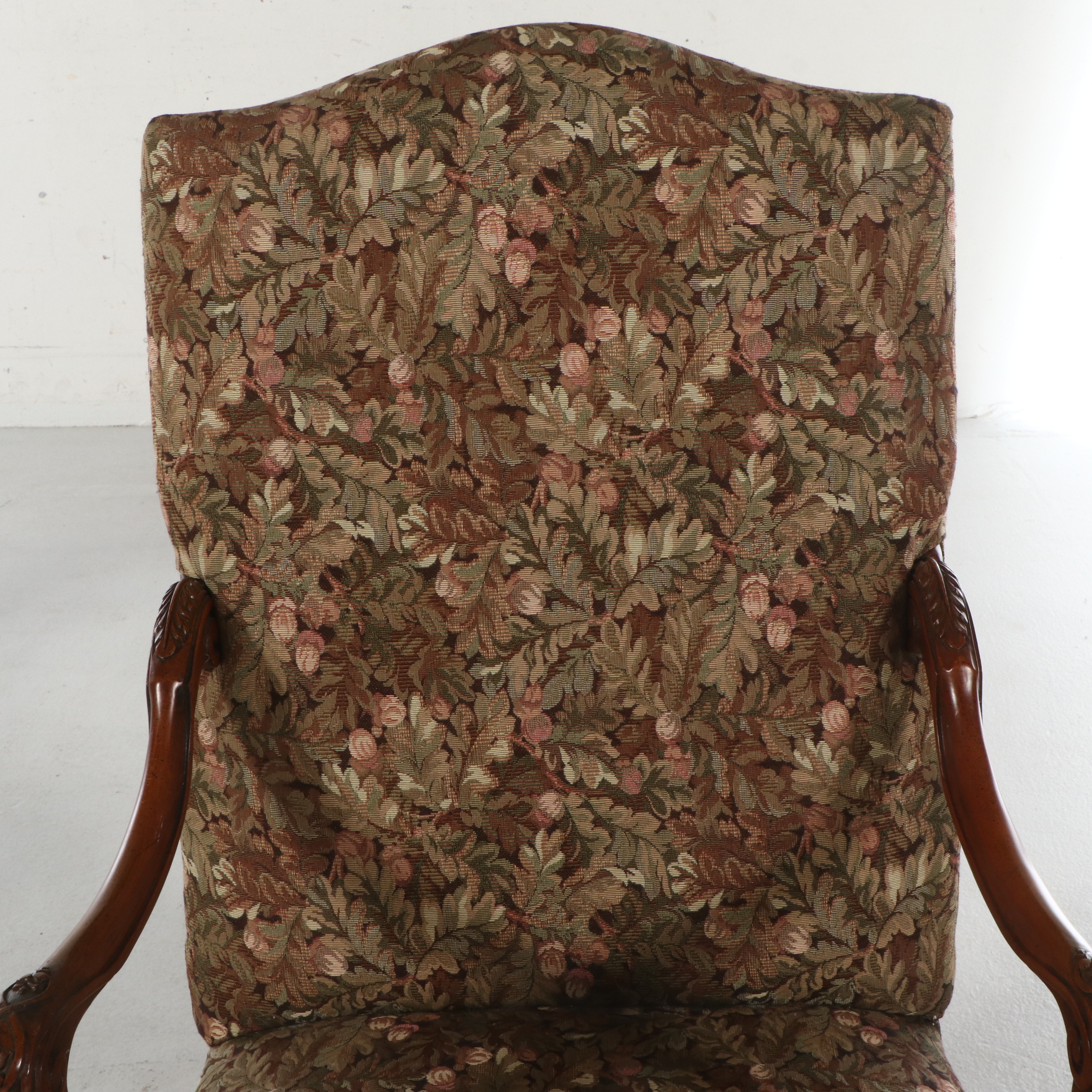 Pair of Louis XV Style Upholstered Armchairs