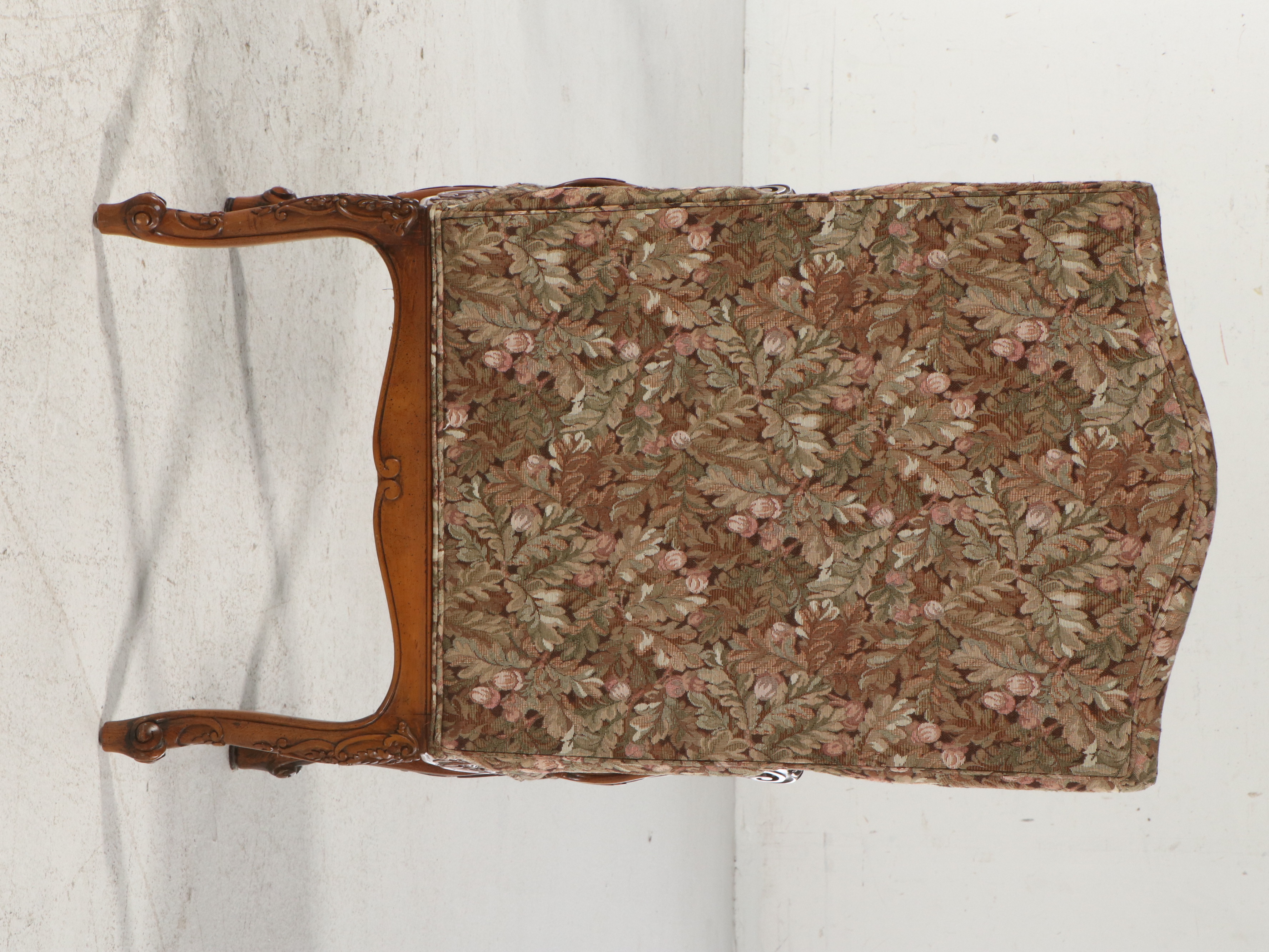 Pair of Louis XV Style Upholstered Armchairs