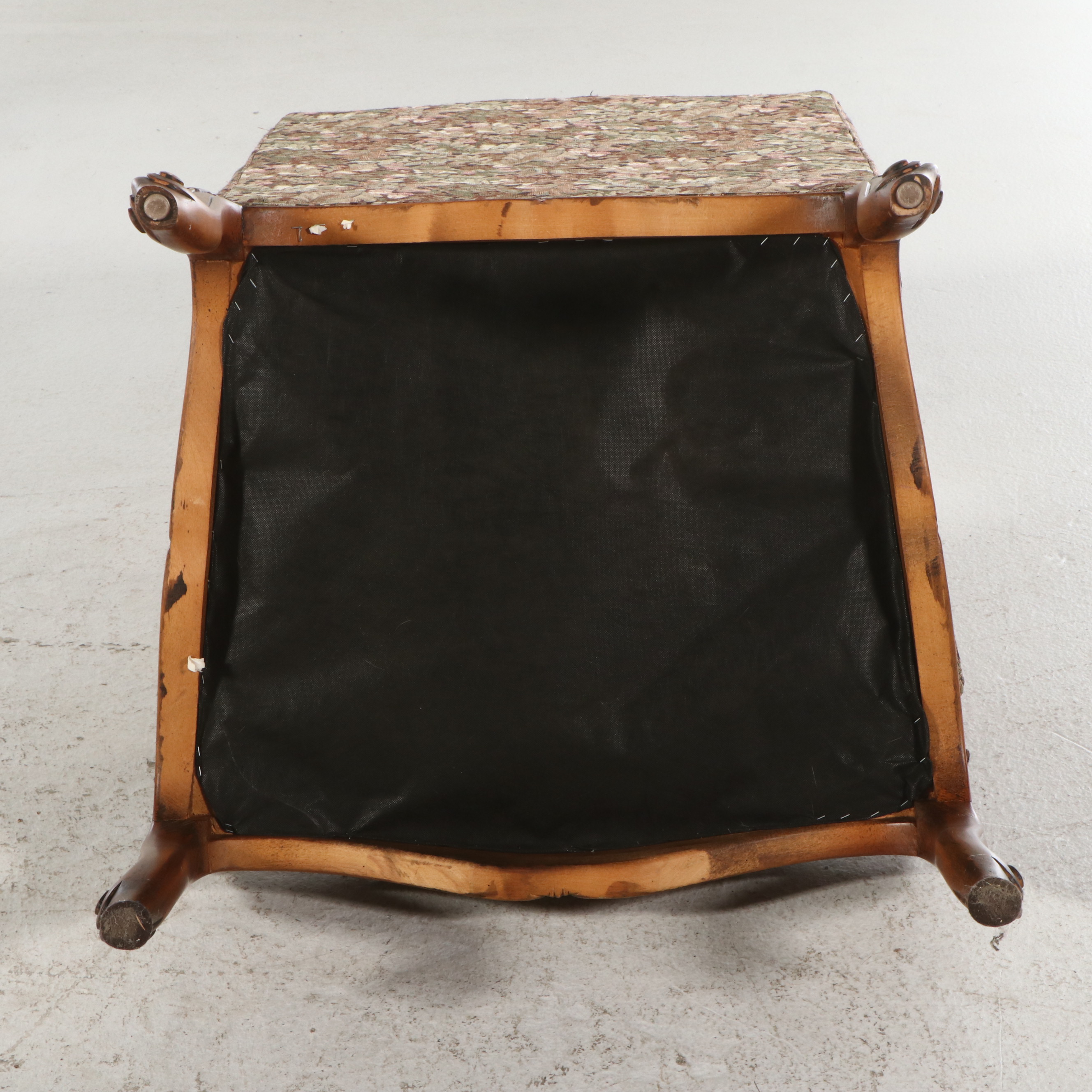 Pair of Louis XV Style Upholstered Armchairs